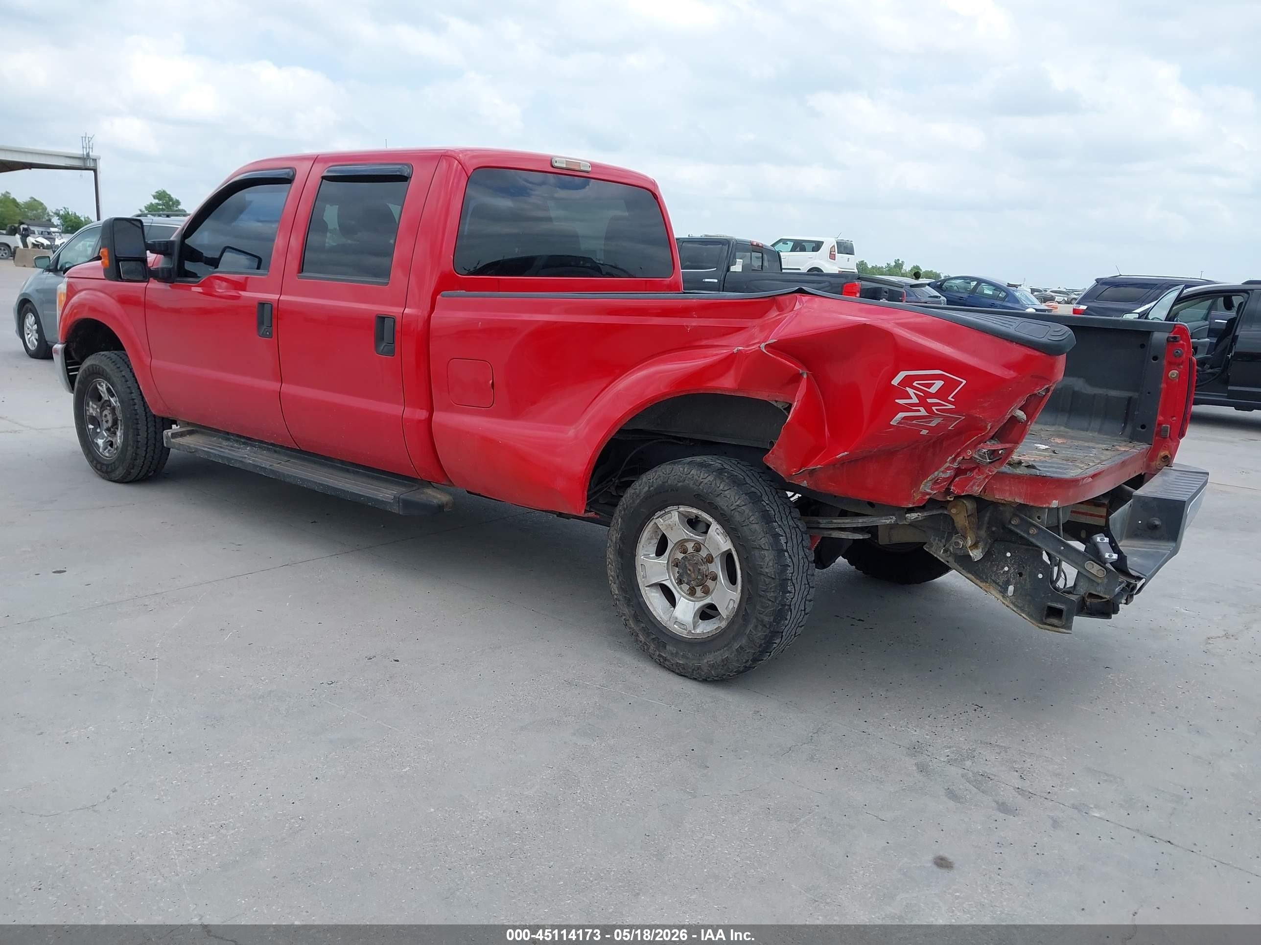 2015 Ford F-250 Xlt Red vin: 1FT7W2B64FEC49486