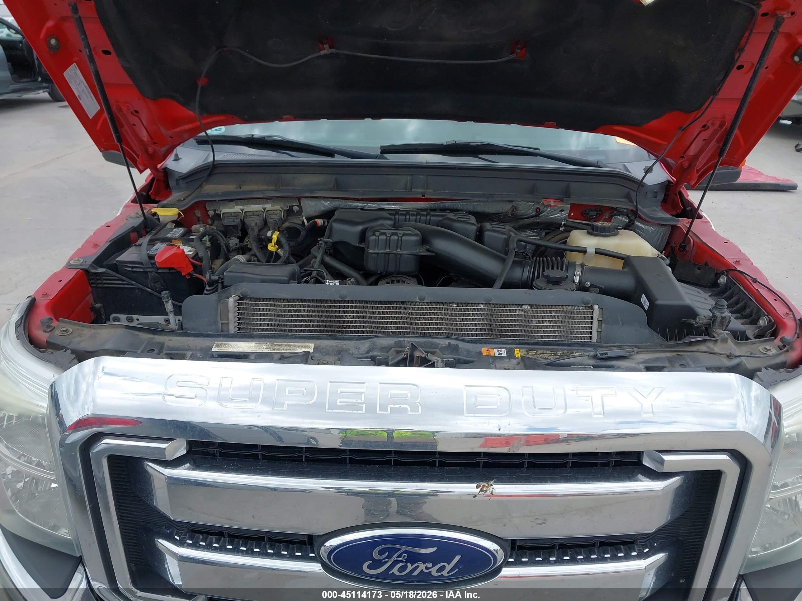 2015 Ford F-250 Xlt Red vin: 1FT7W2B64FEC49486
