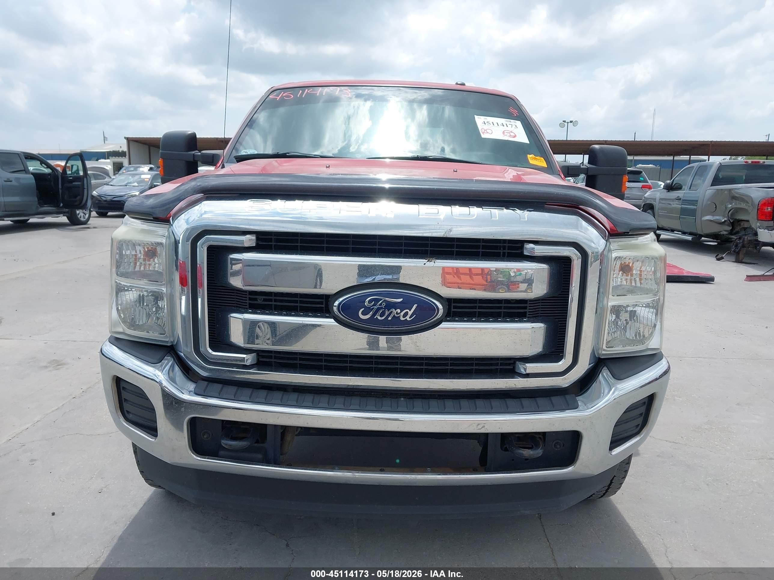 2015 Ford F-250 Xlt Red vin: 1FT7W2B64FEC49486