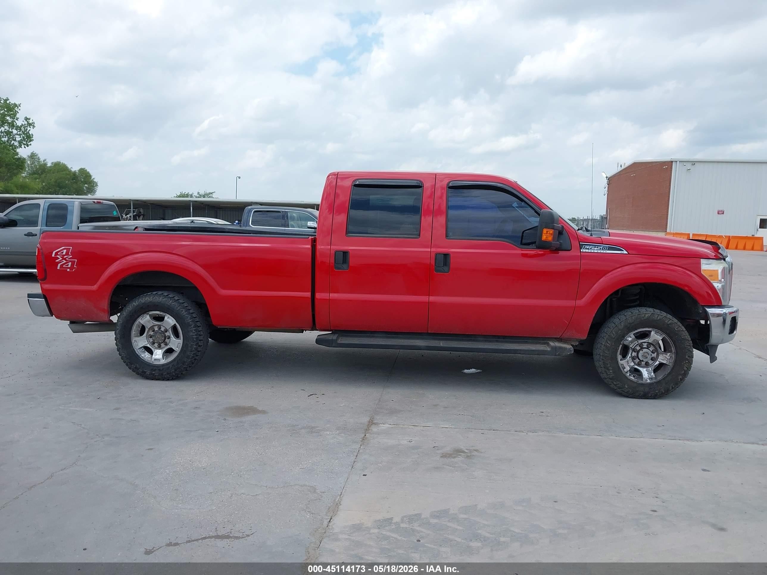 2015 Ford F-250 Xlt Red vin: 1FT7W2B64FEC49486