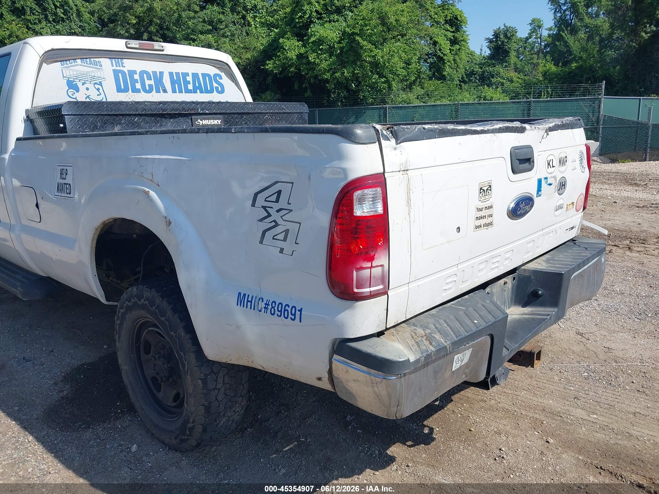 2015 Ford F-250 Xl White vin: 1FT7W2B64FED63455