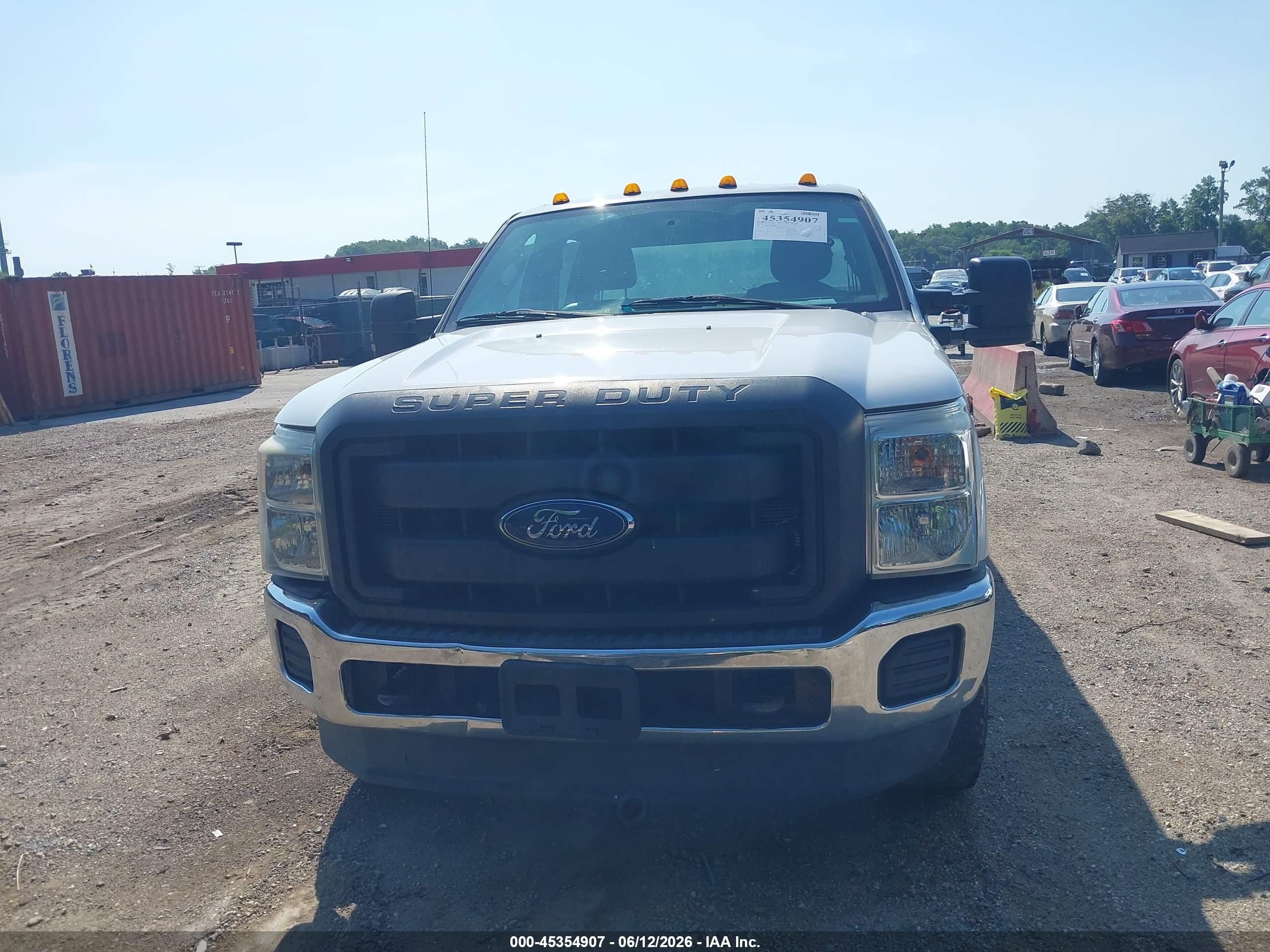 2015 Ford F-250 Xl White vin: 1FT7W2B64FED63455
