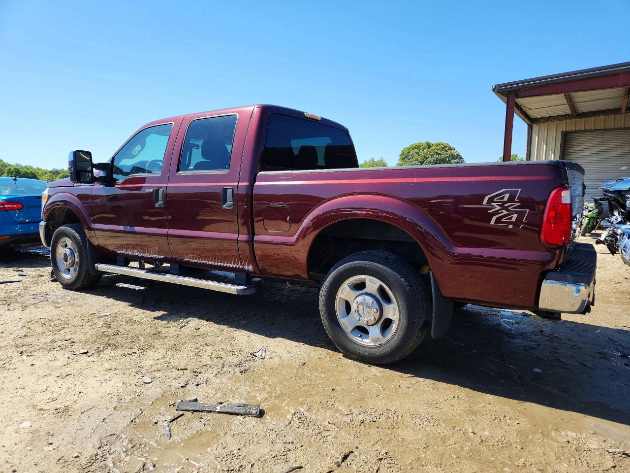 2011 Ford F250 Super Duty Maroon vin: 1FT7W2B65BEB29772