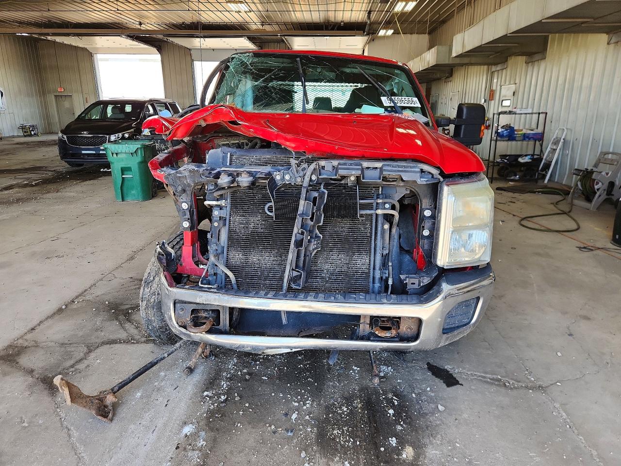 2013 Ford F250 Super Duty Red vin: 1FT7W2B65DEB77100