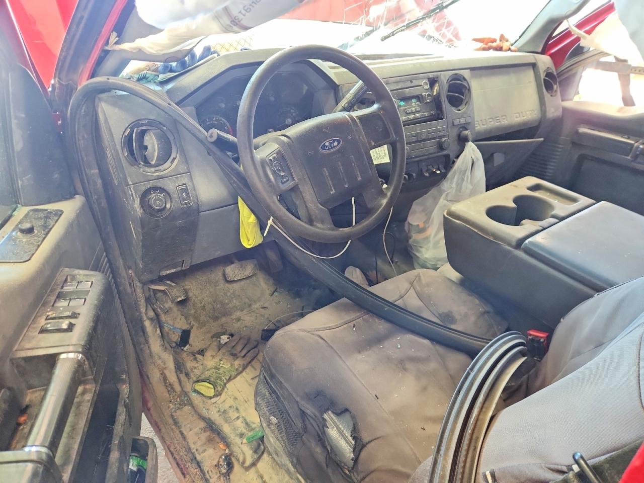 2013 Ford F250 Super Duty Red vin: 1FT7W2B65DEB77100