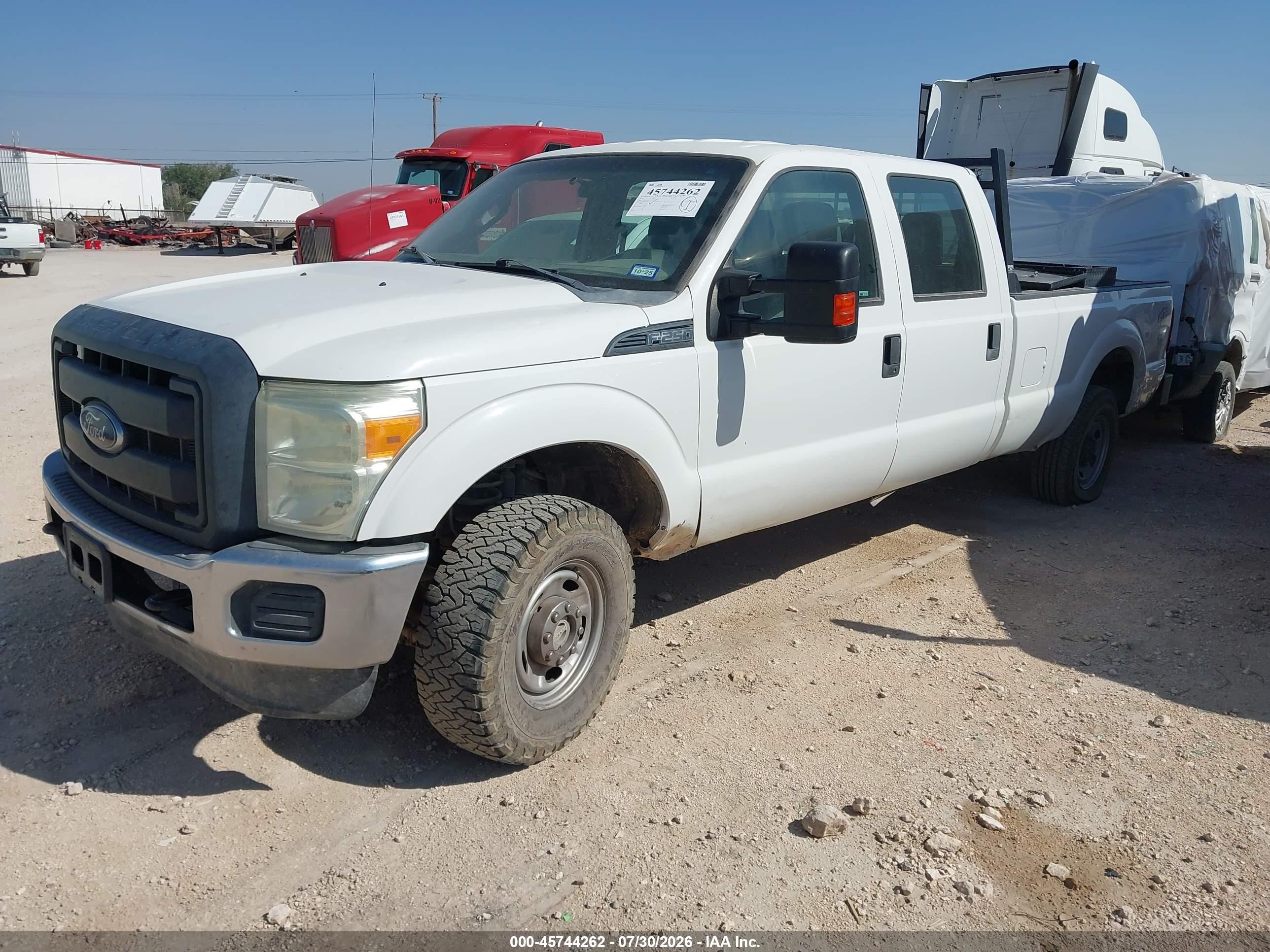 2015 Ford F-250 Xl White vin: 1FT7W2B65FEB68870