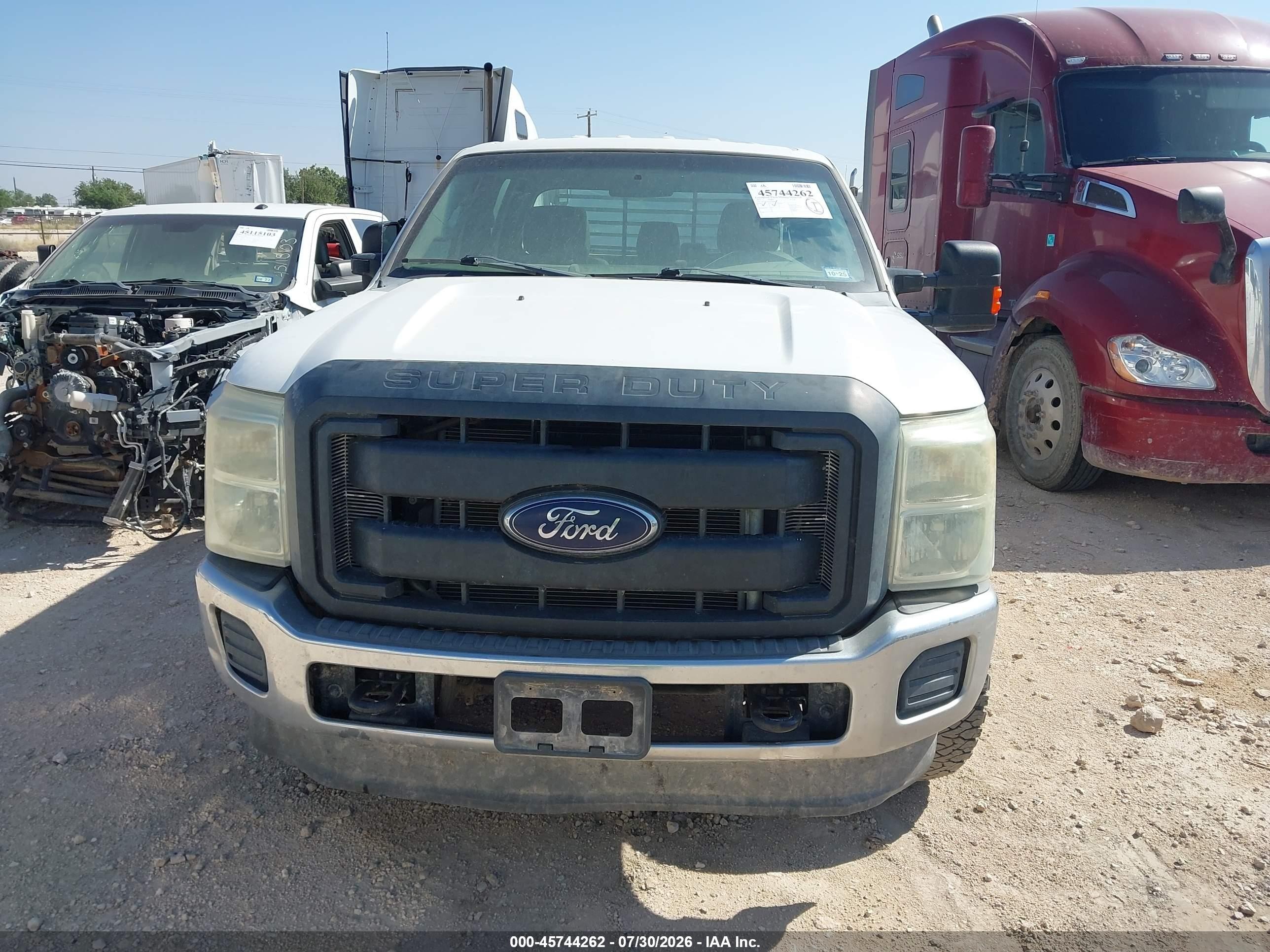2015 Ford F-250 Xl White vin: 1FT7W2B65FEB68870