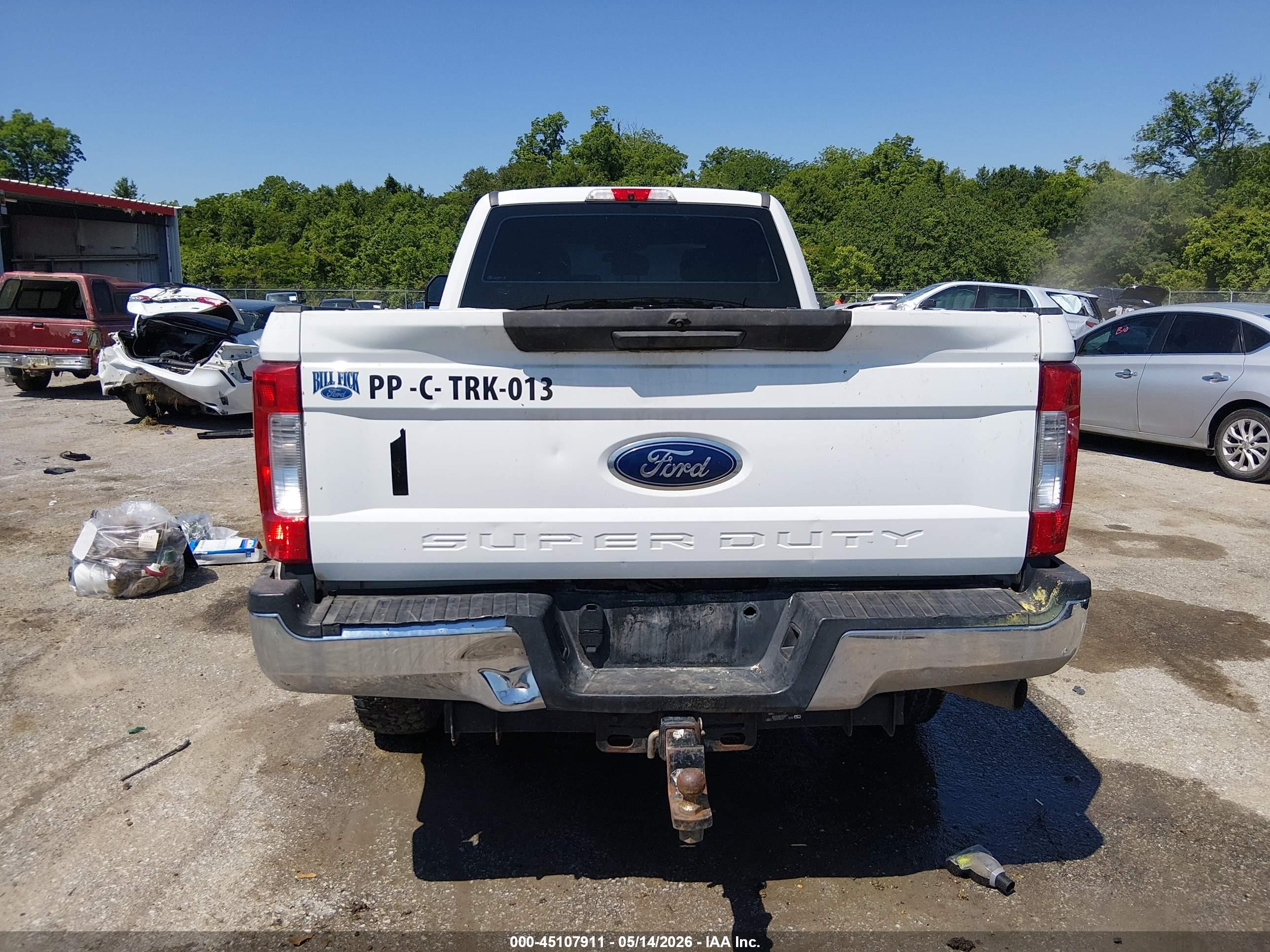 2019 Ford F-250 Xl White vin: 1FT7W2B65KEE01818