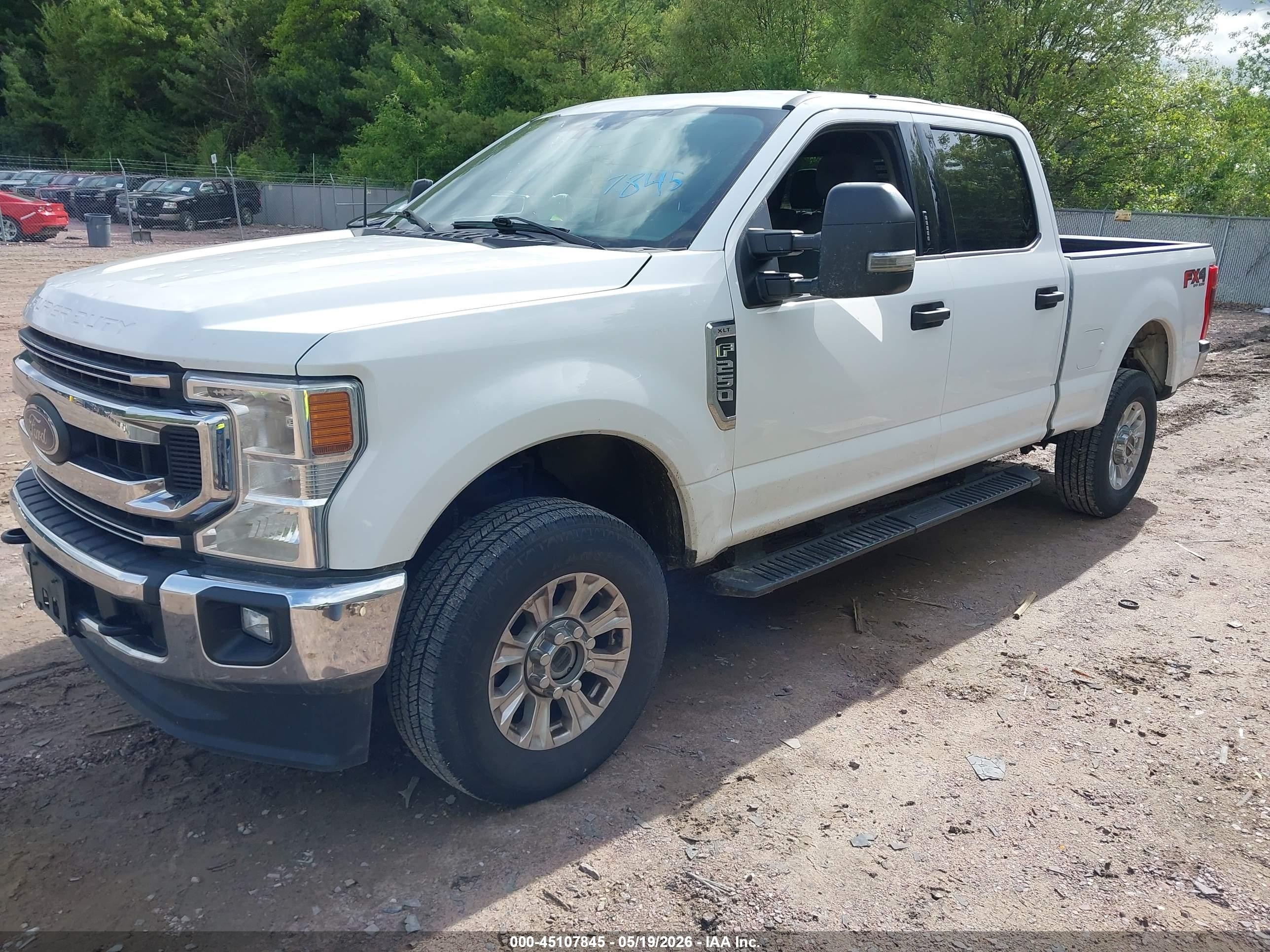 2022 Ford F-250 Xlt White vin: 1FT7W2B65NEF34616