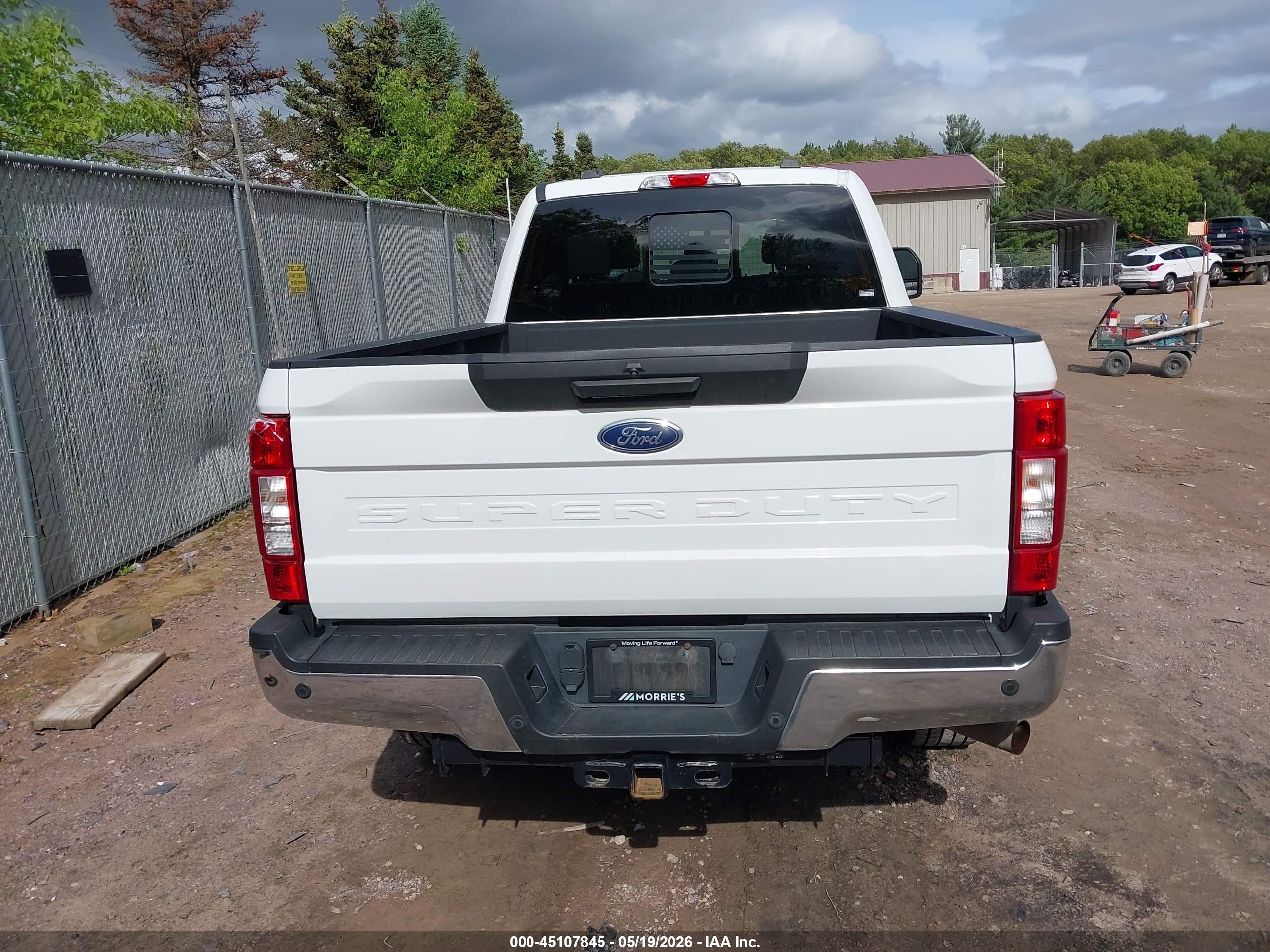 2022 Ford F-250 Xlt White vin: 1FT7W2B65NEF34616