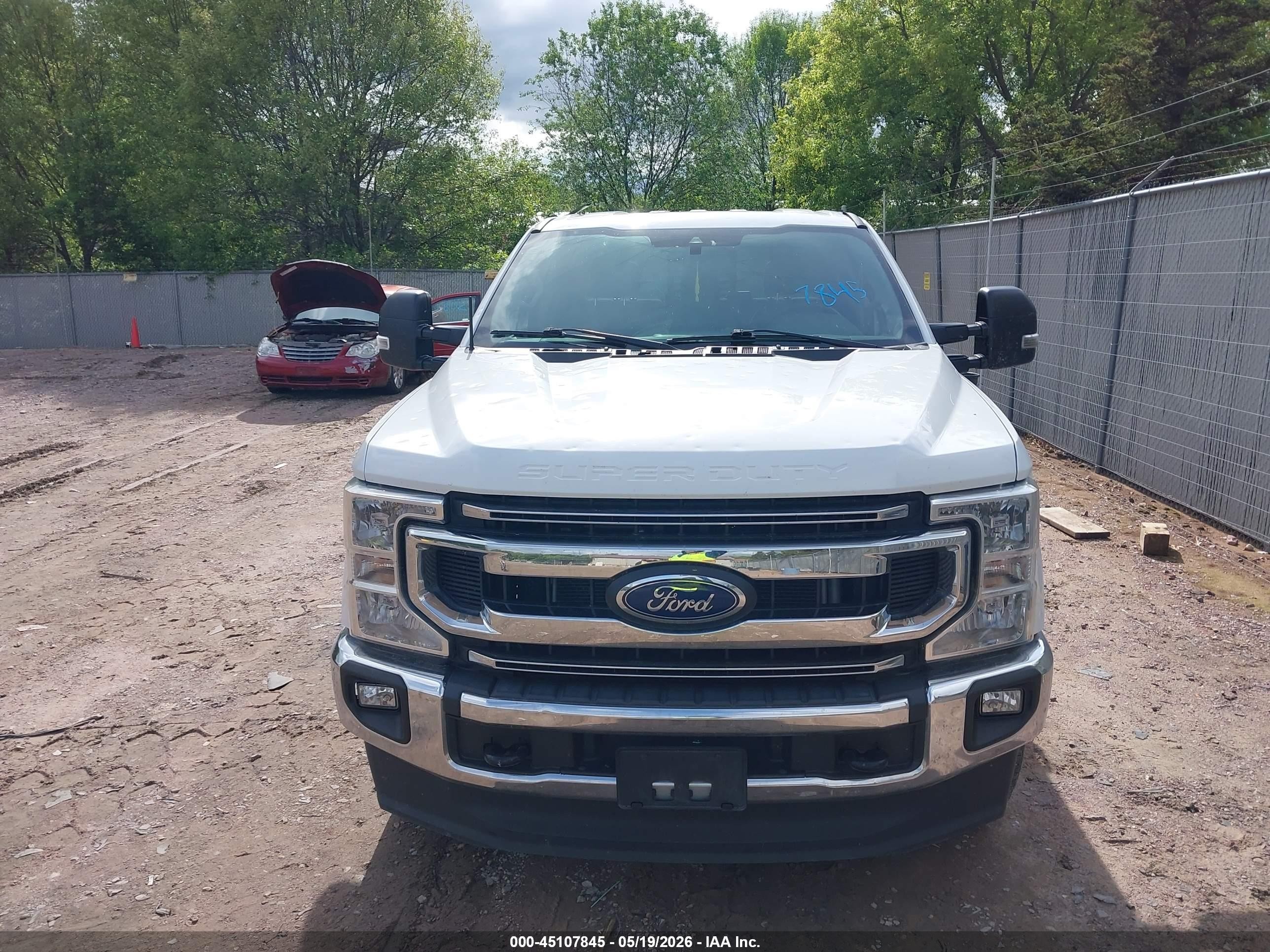 2022 Ford F-250 Xlt White vin: 1FT7W2B65NEF34616