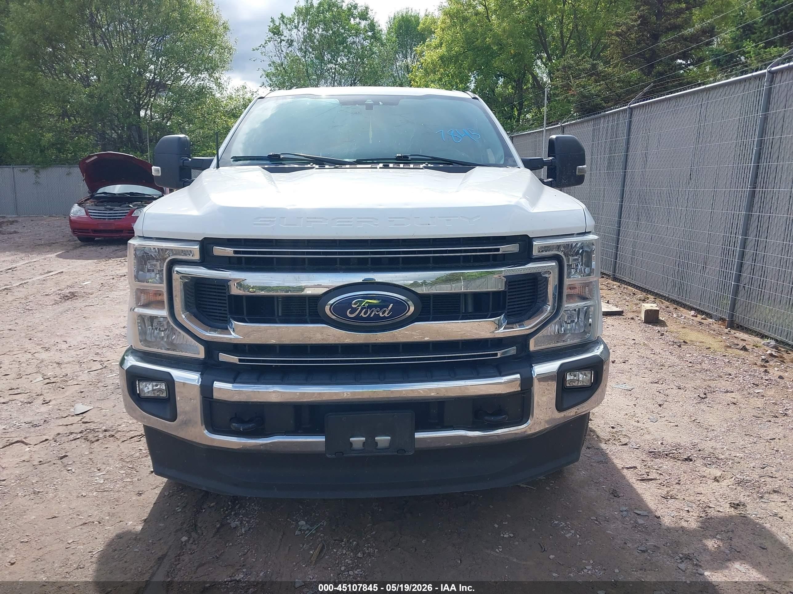 2022 Ford F-250 Xlt White vin: 1FT7W2B65NEF34616