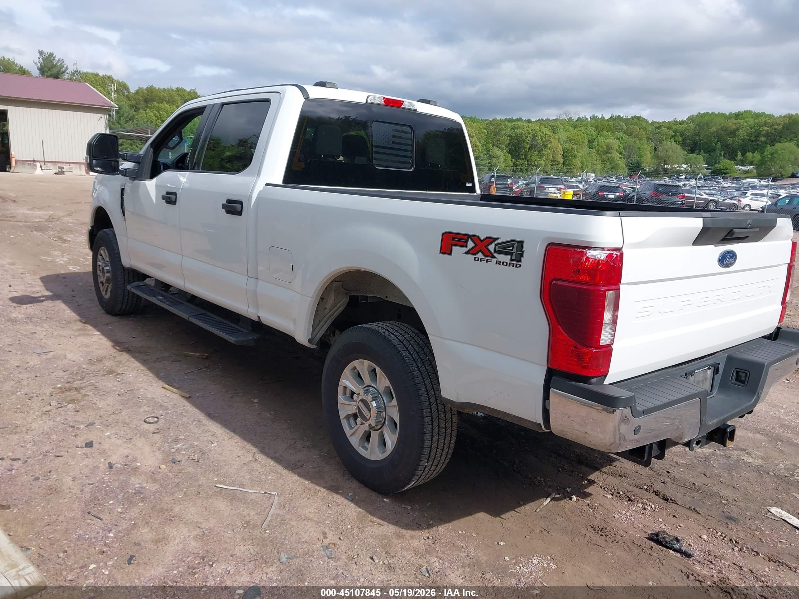 2022 Ford F-250 Xlt White vin: 1FT7W2B65NEF34616