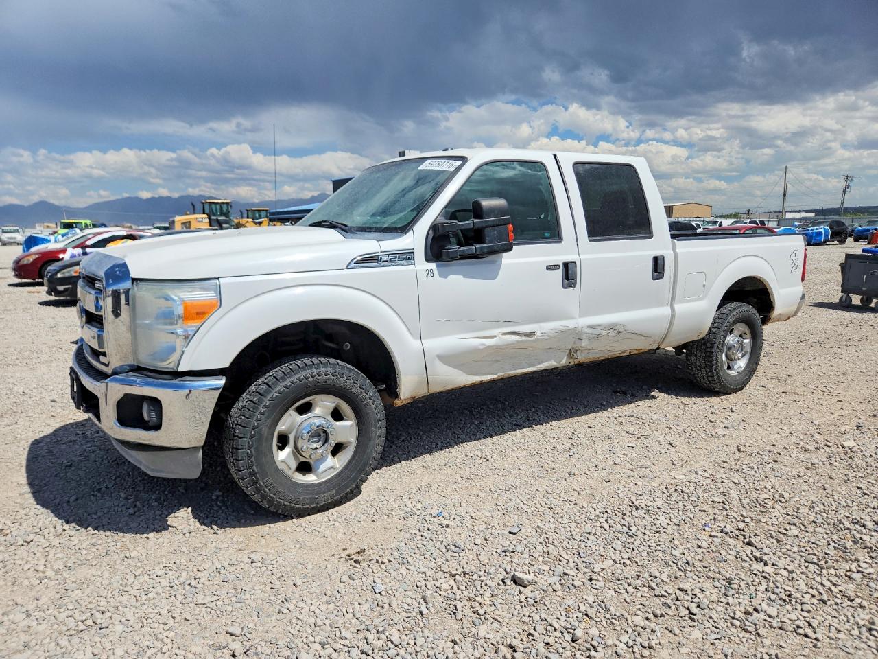2012 Ford F250 Super Duty White vin: 1FT7W2B66CEC51932