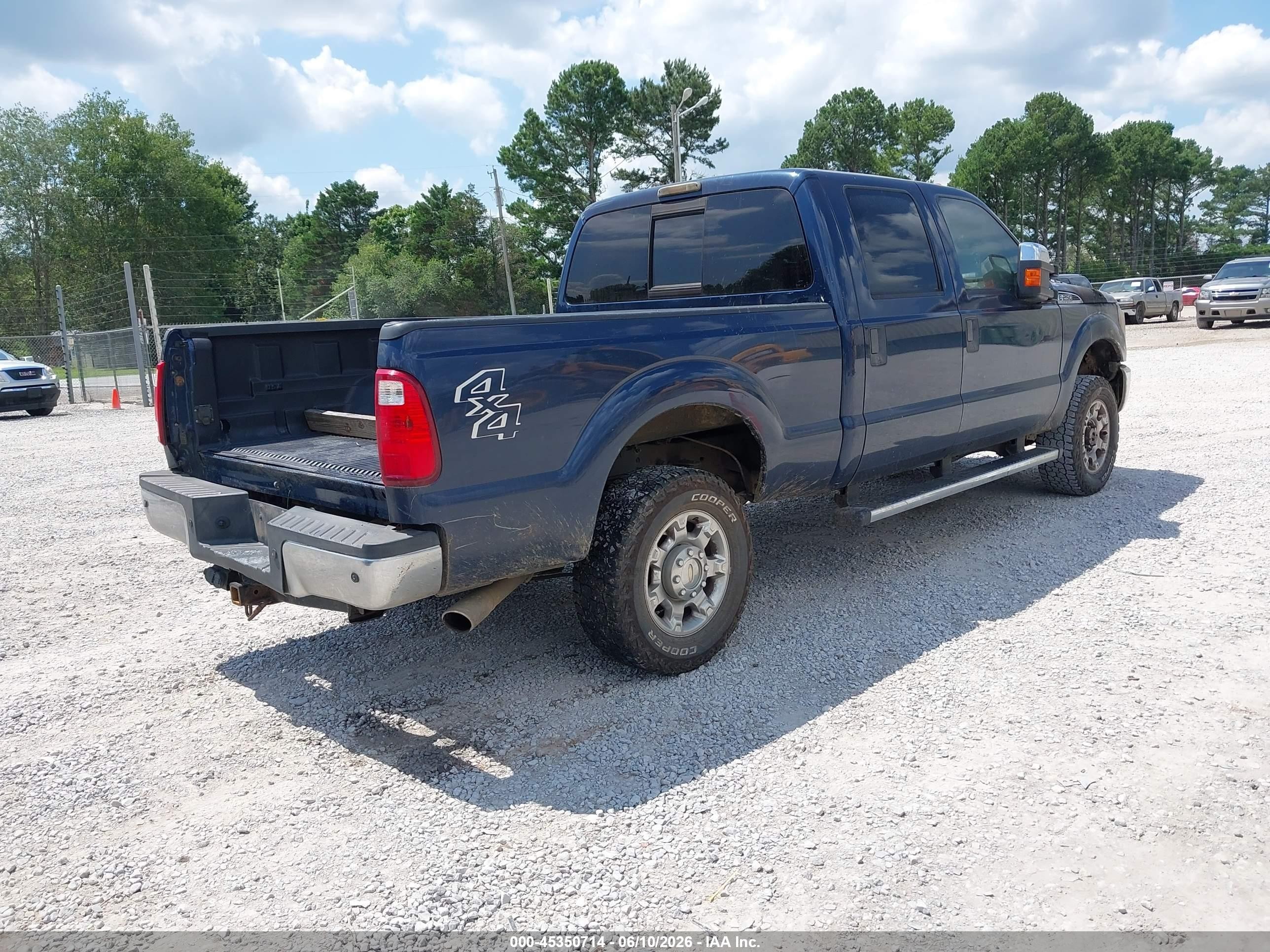 2013 Ford F-250 Xlt Blue vin: 1FT7W2B66DEA15234