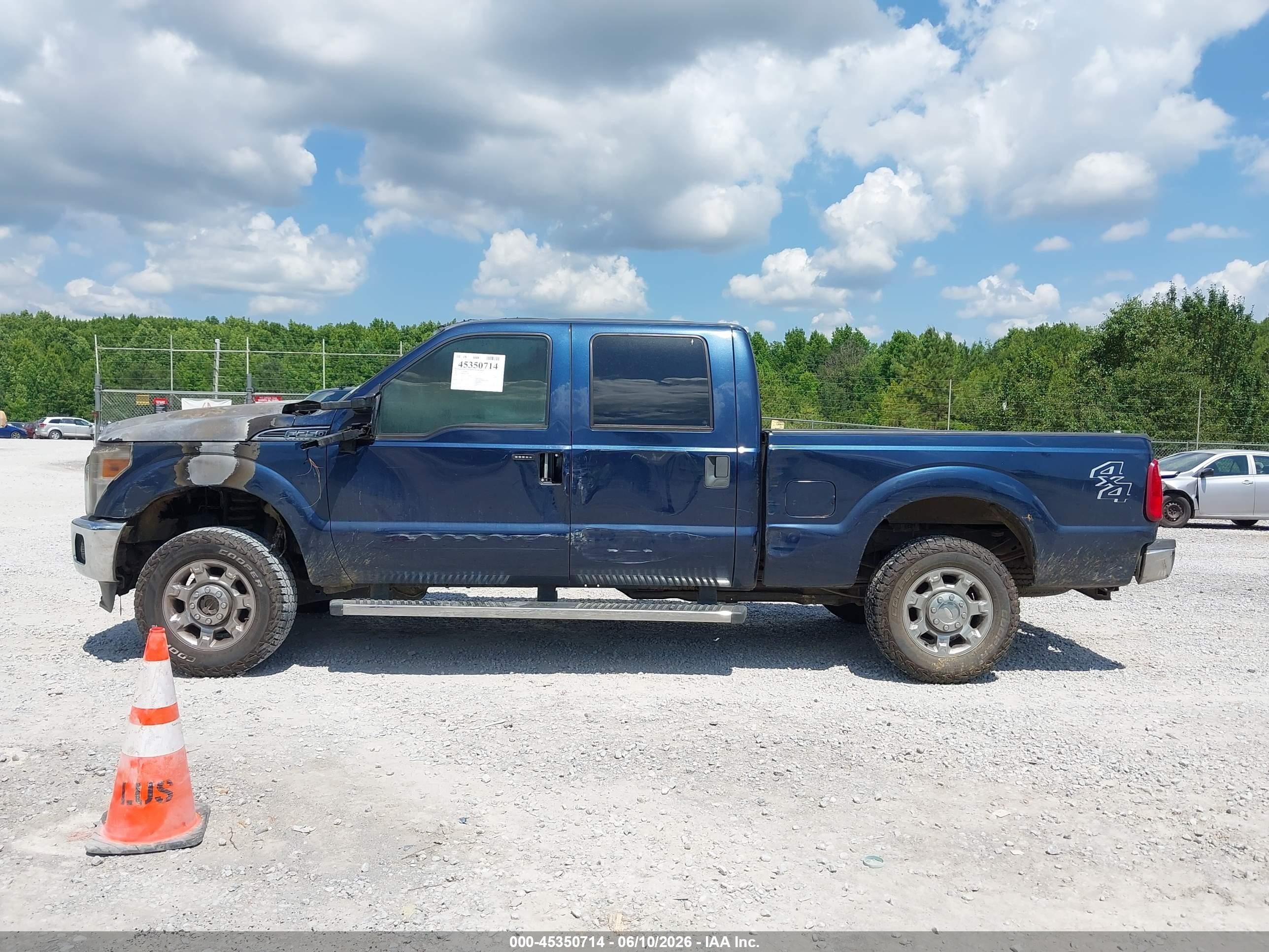 2013 Ford F-250 Xlt Blue vin: 1FT7W2B66DEA15234