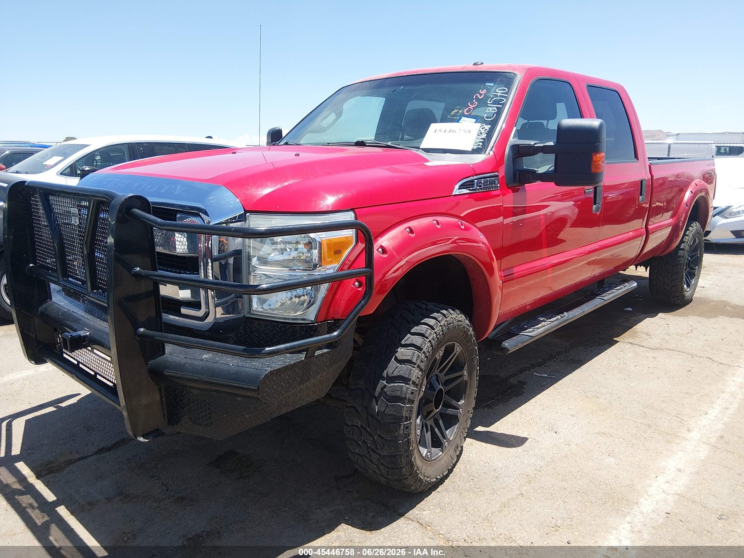 2011 Ford Super Duty F-250 Srw King Ranch/lariat/xl/xlt Red vin: 1FT7W2B67BEC81570