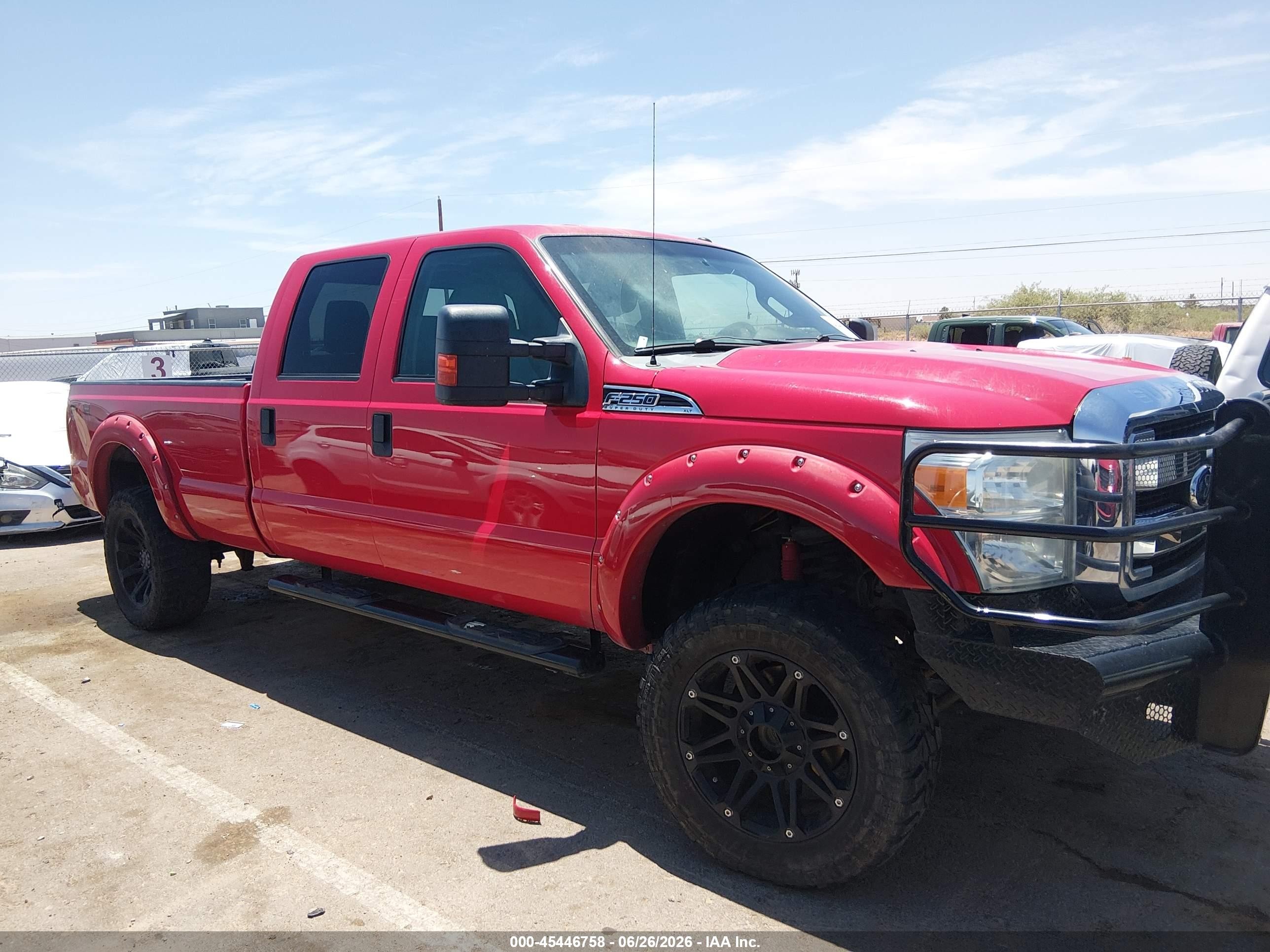 2011 Ford Super Duty F-250 Srw King Ranch/lariat/xl/xlt Red vin: 1FT7W2B67BEC81570