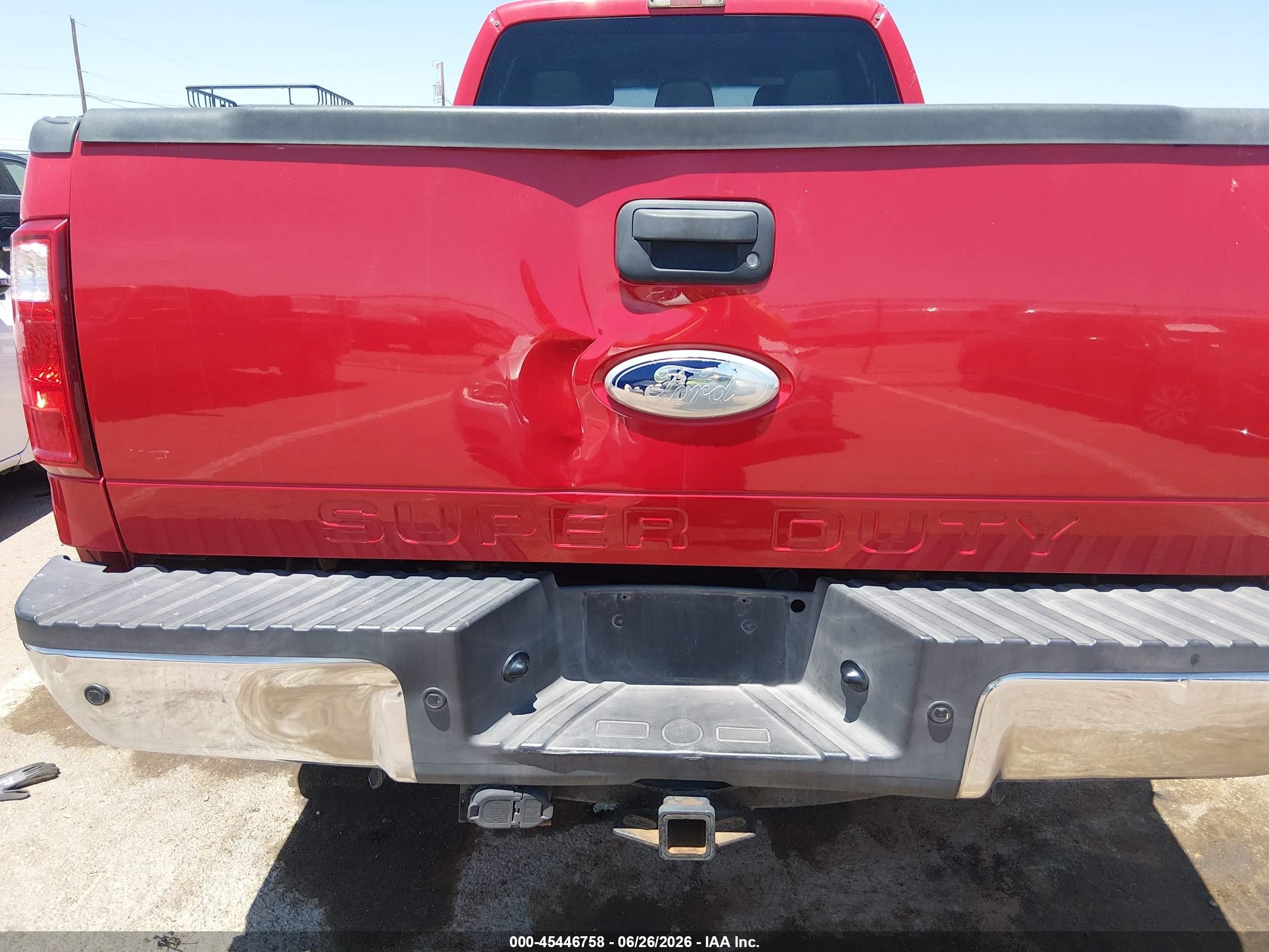2011 Ford Super Duty F-250 Srw King Ranch/lariat/xl/xlt Red vin: 1FT7W2B67BEC81570