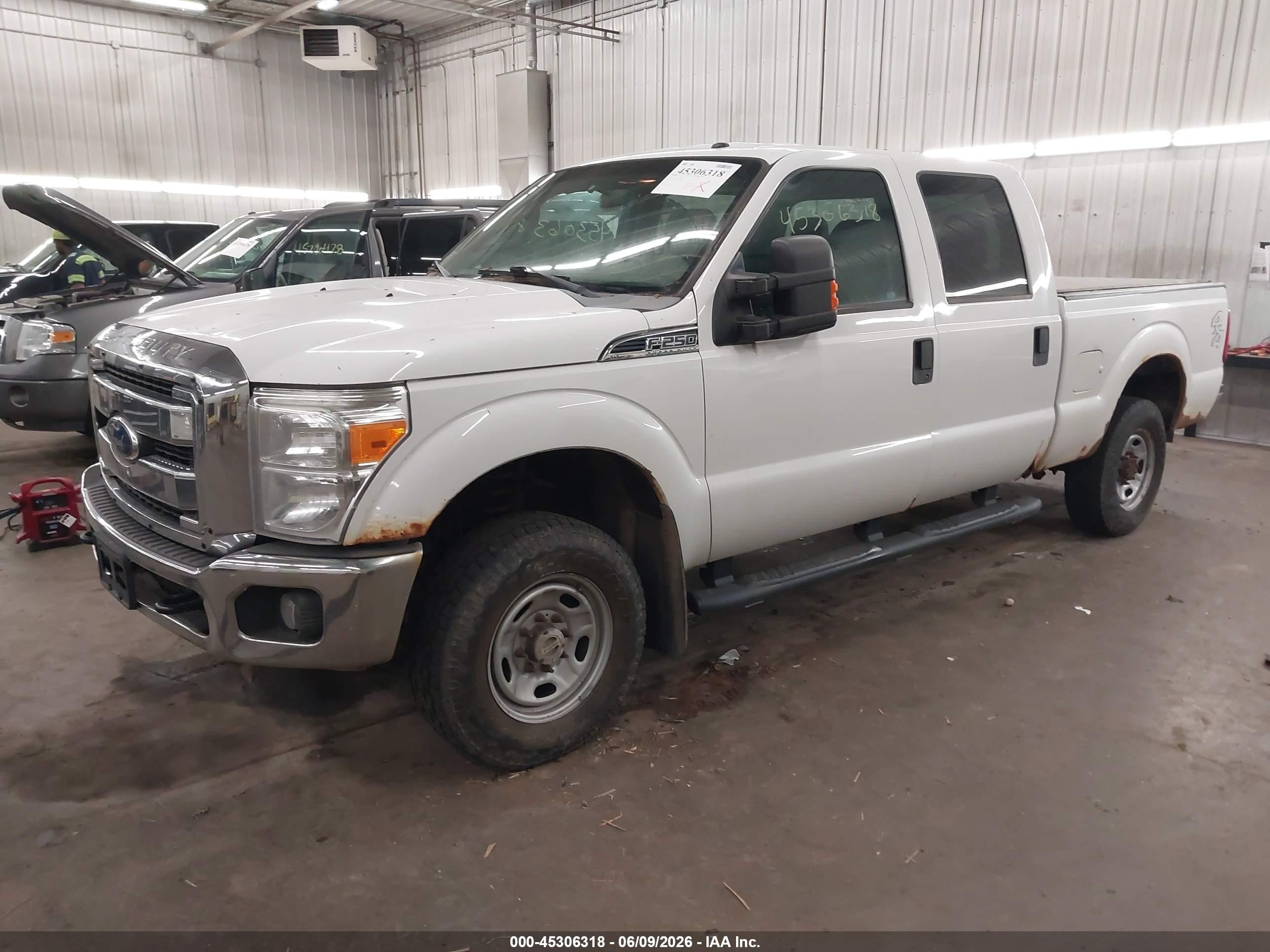 2012 Ford F-250 Xlt White vin: 1FT7W2B67CEA72458