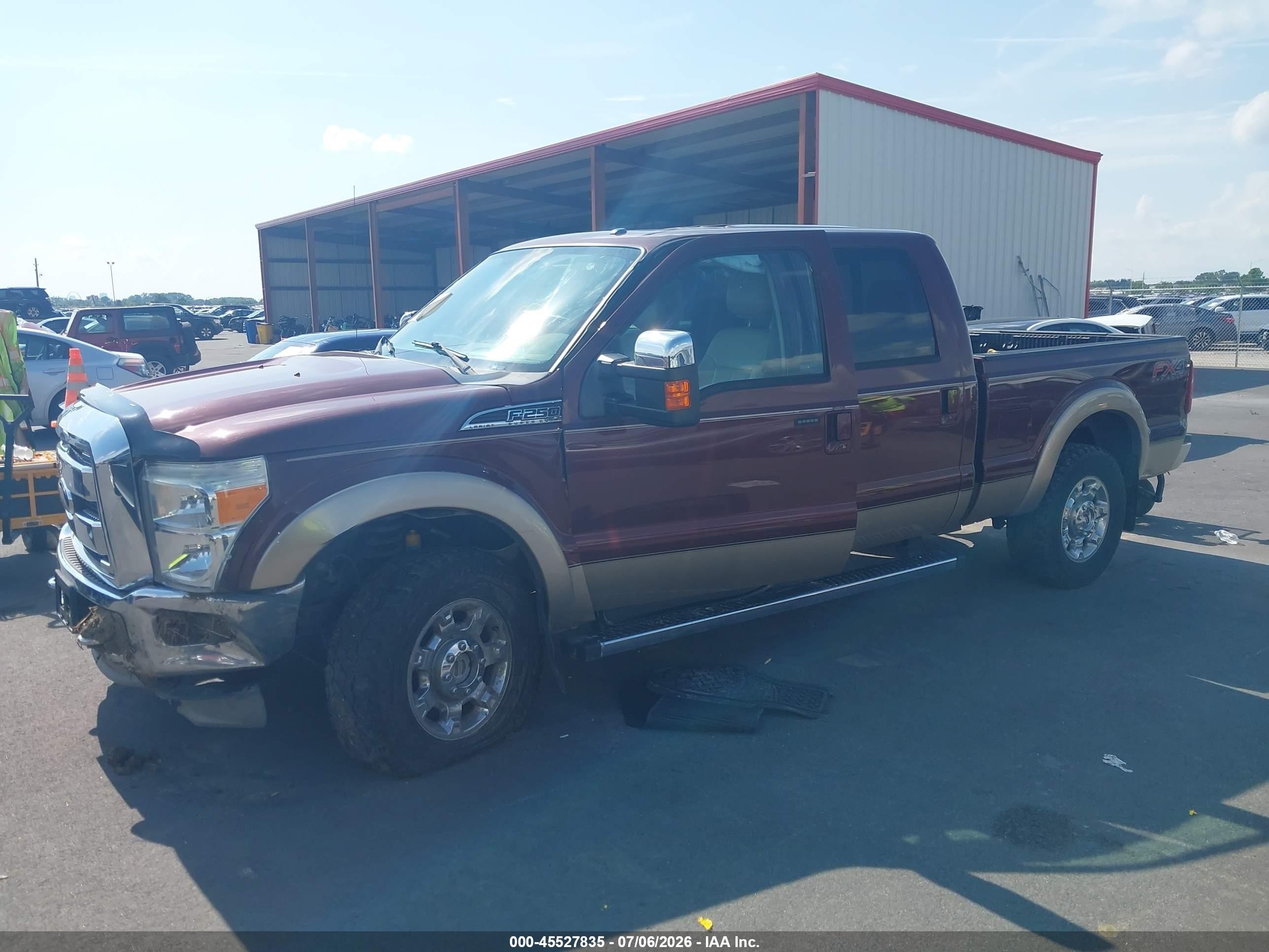 2012 Ford Super Duty F-250 Srw King Ranch/lariat/xl/xlt Burgundy vin: 1FT7W2B67CEA91365