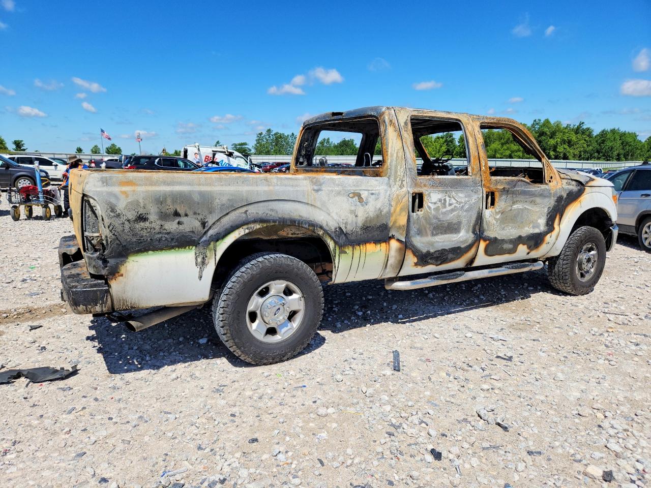 2012 Ford F250 Super Duty Белый vin: 1FT7W2B67CEB89375