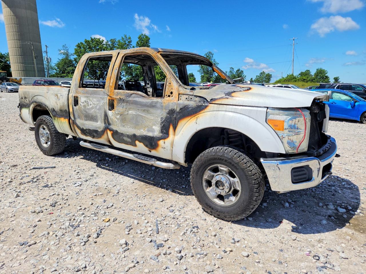 2012 Ford F250 Super Duty Белый vin: 1FT7W2B67CEB89375