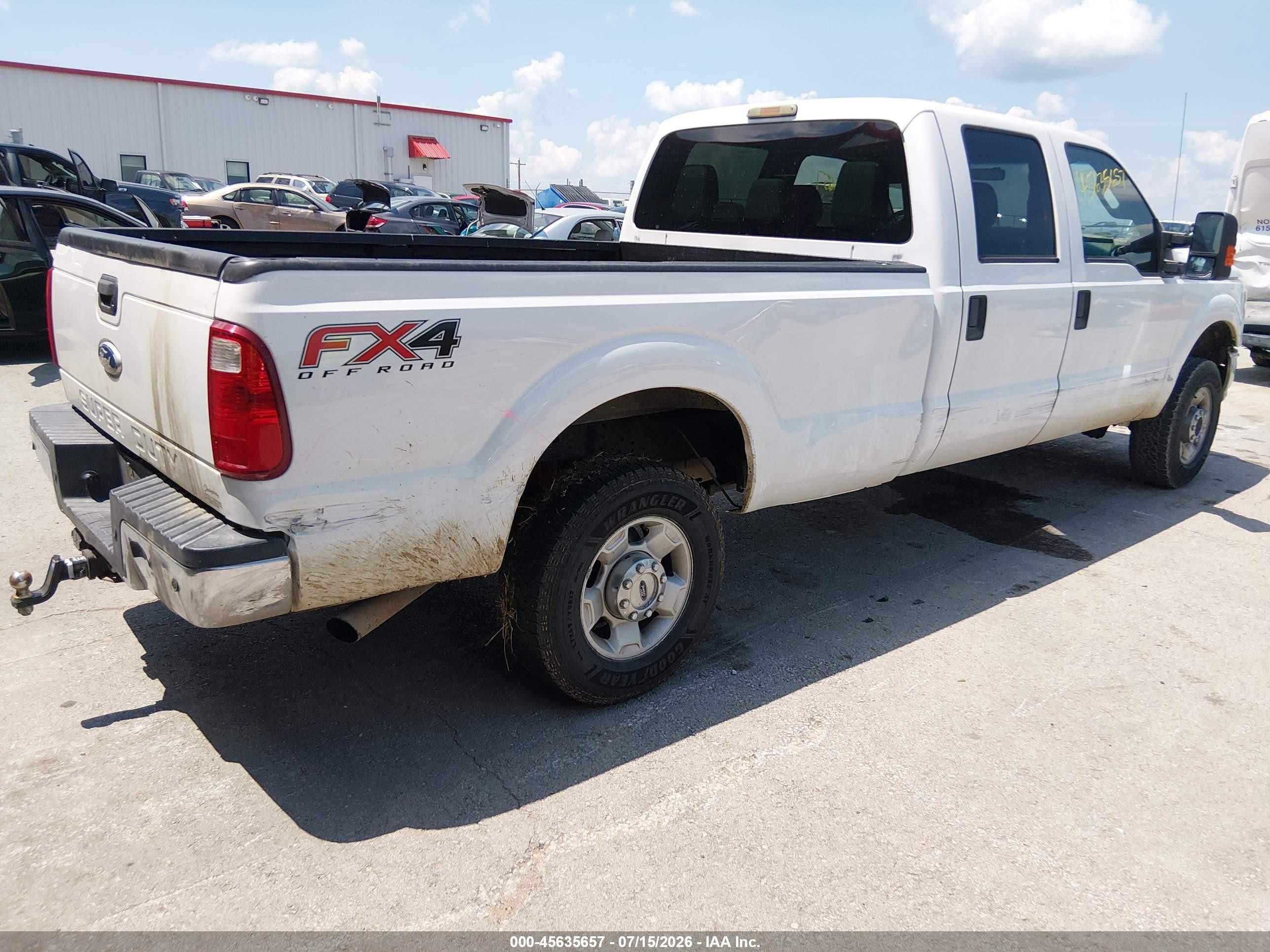 2012 Ford Super Duty F-250 Srw King Ranch/lariat/xl/xlt White vin: 1FT7W2B67CEC51891