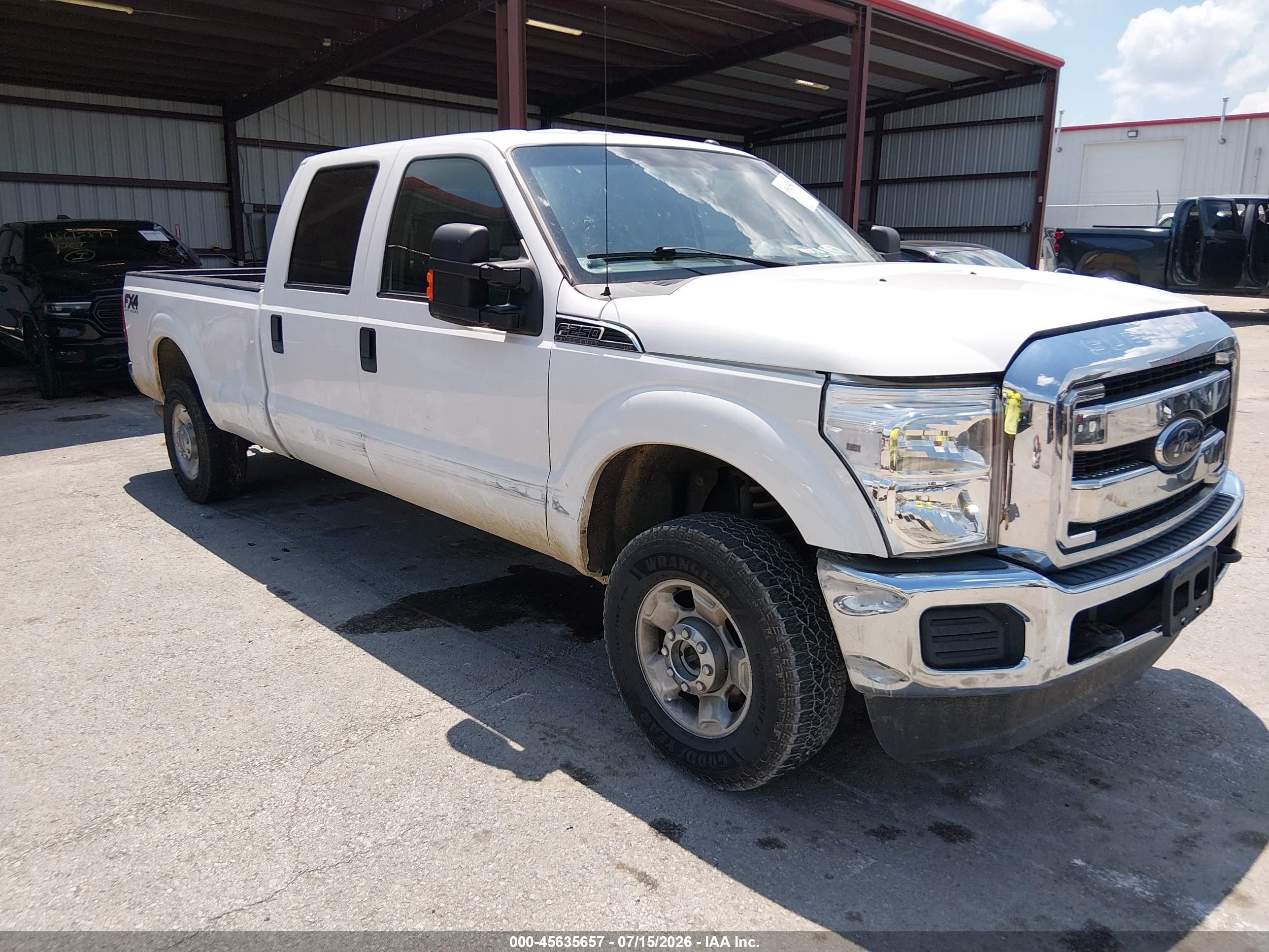 2012 Ford Super Duty F-250 Srw King Ranch/lariat/xl/xlt White vin: 1FT7W2B67CEC51891
