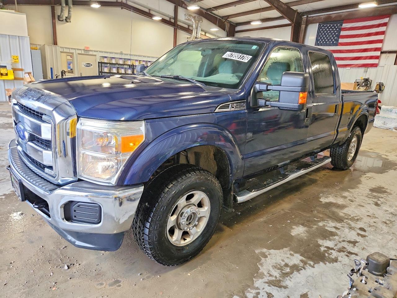2013 Ford F250 Super Duty Blue vin: 1FT7W2B67DEA40756