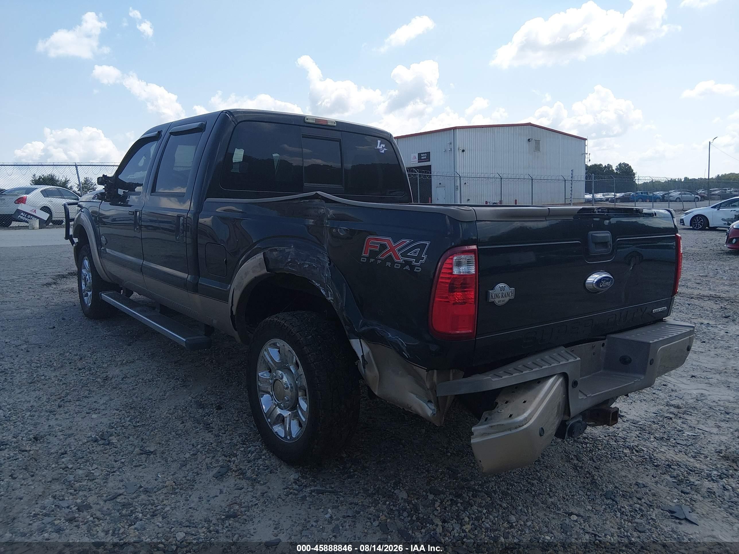 2013 Ford F-250 Lariat Black vin: 1FT7W2B67DEA43883
