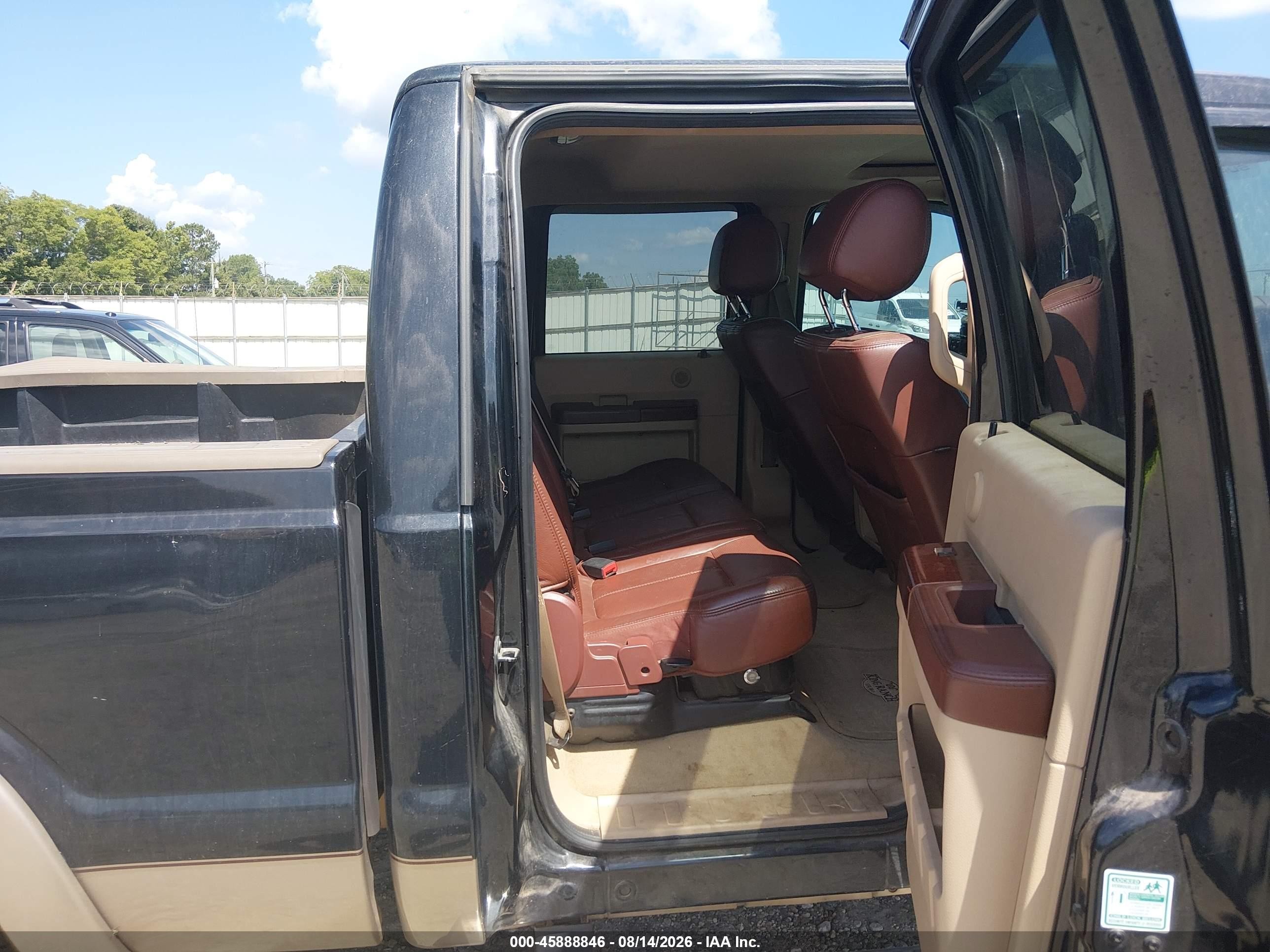 2013 Ford F-250 Lariat Black vin: 1FT7W2B67DEA43883