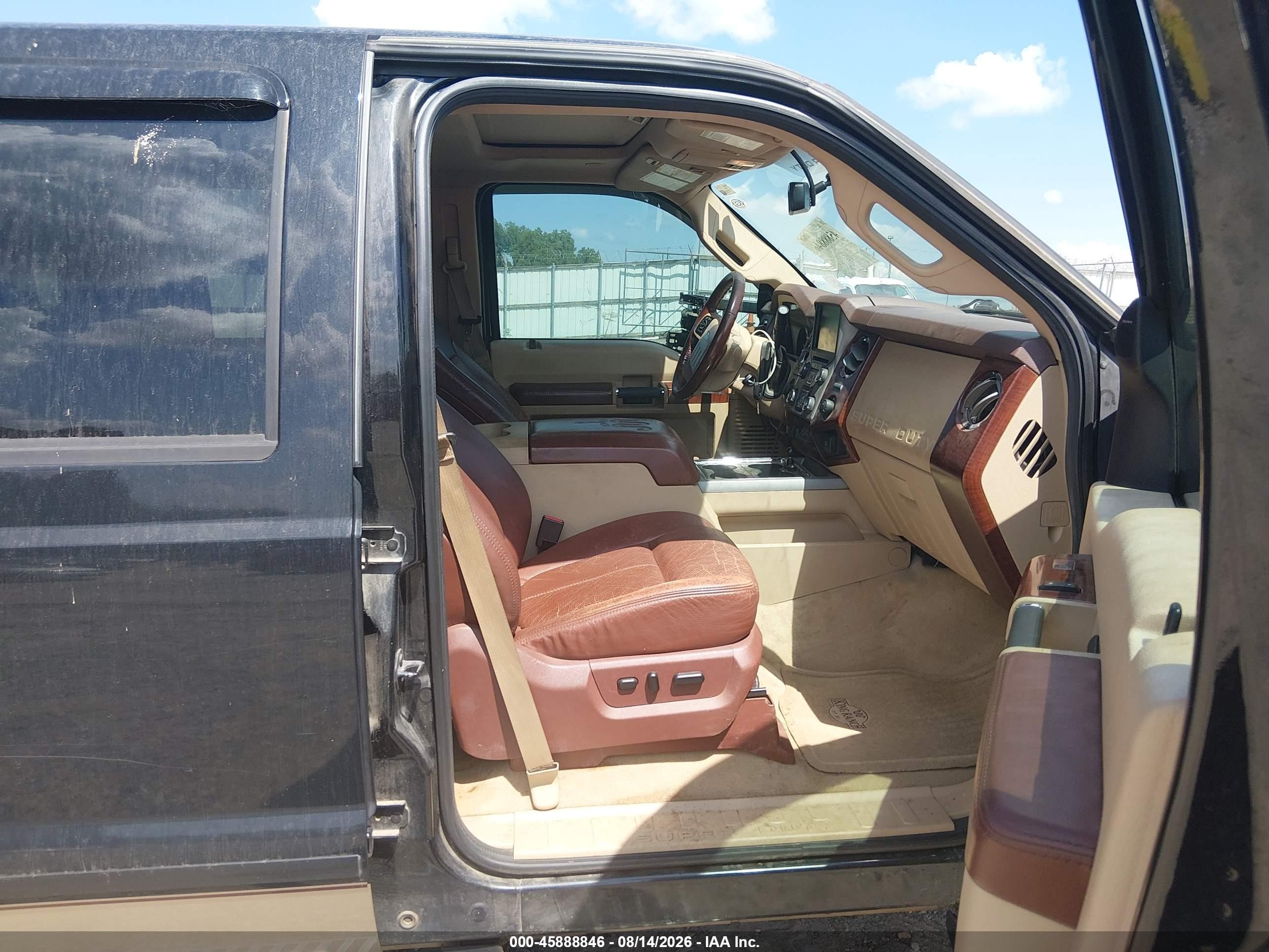 2013 Ford F-250 Lariat Black vin: 1FT7W2B67DEA43883