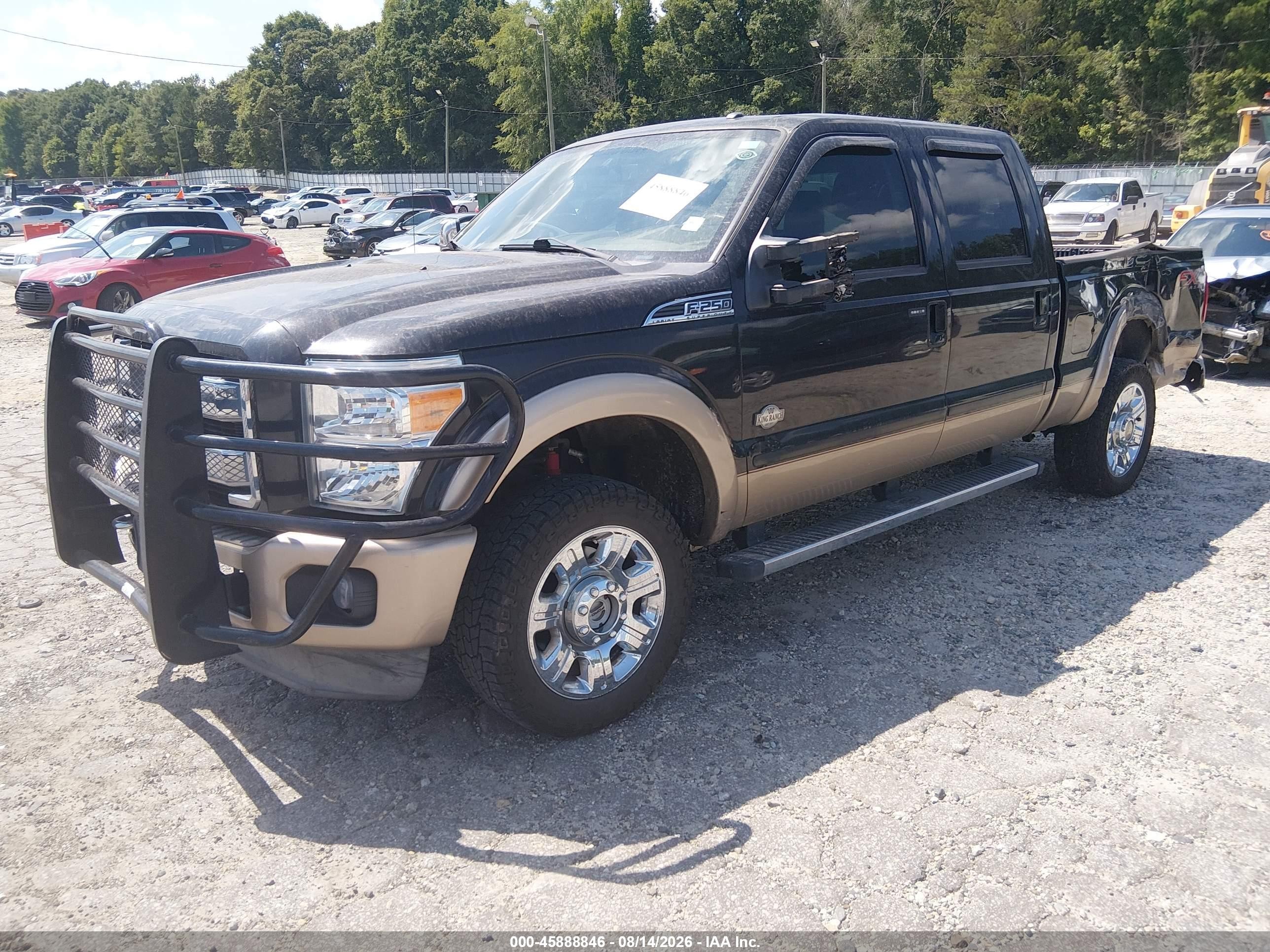 2013 Ford F-250 Lariat Black vin: 1FT7W2B67DEA43883
