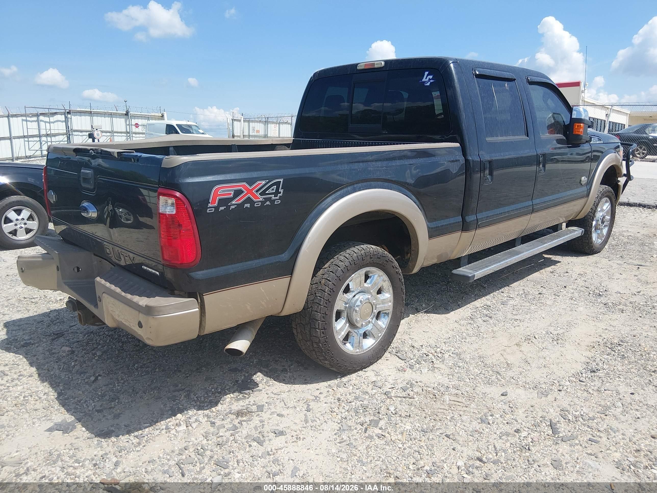 2013 Ford F-250 Lariat Black vin: 1FT7W2B67DEA43883