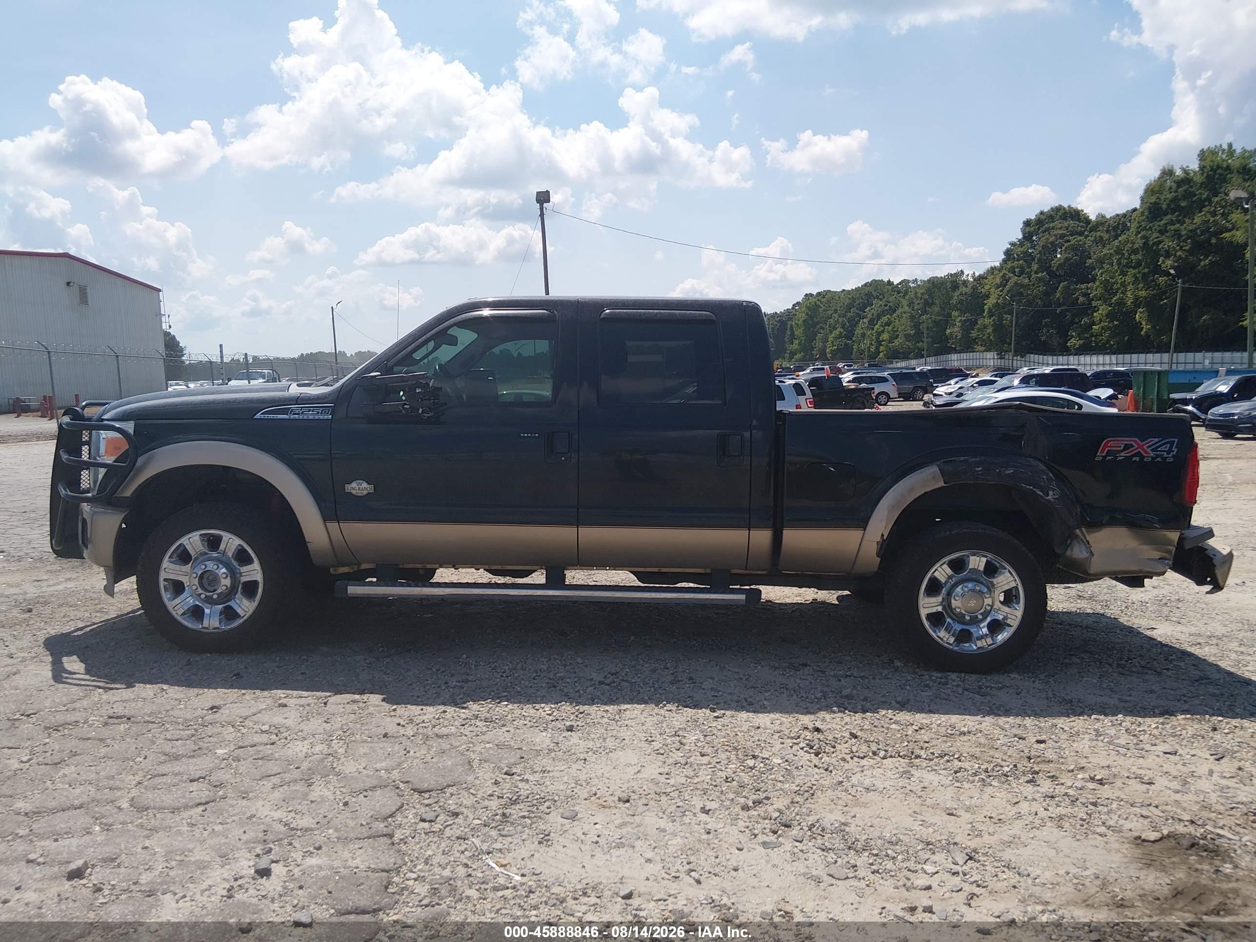 2013 Ford F-250 Lariat Black vin: 1FT7W2B67DEA43883