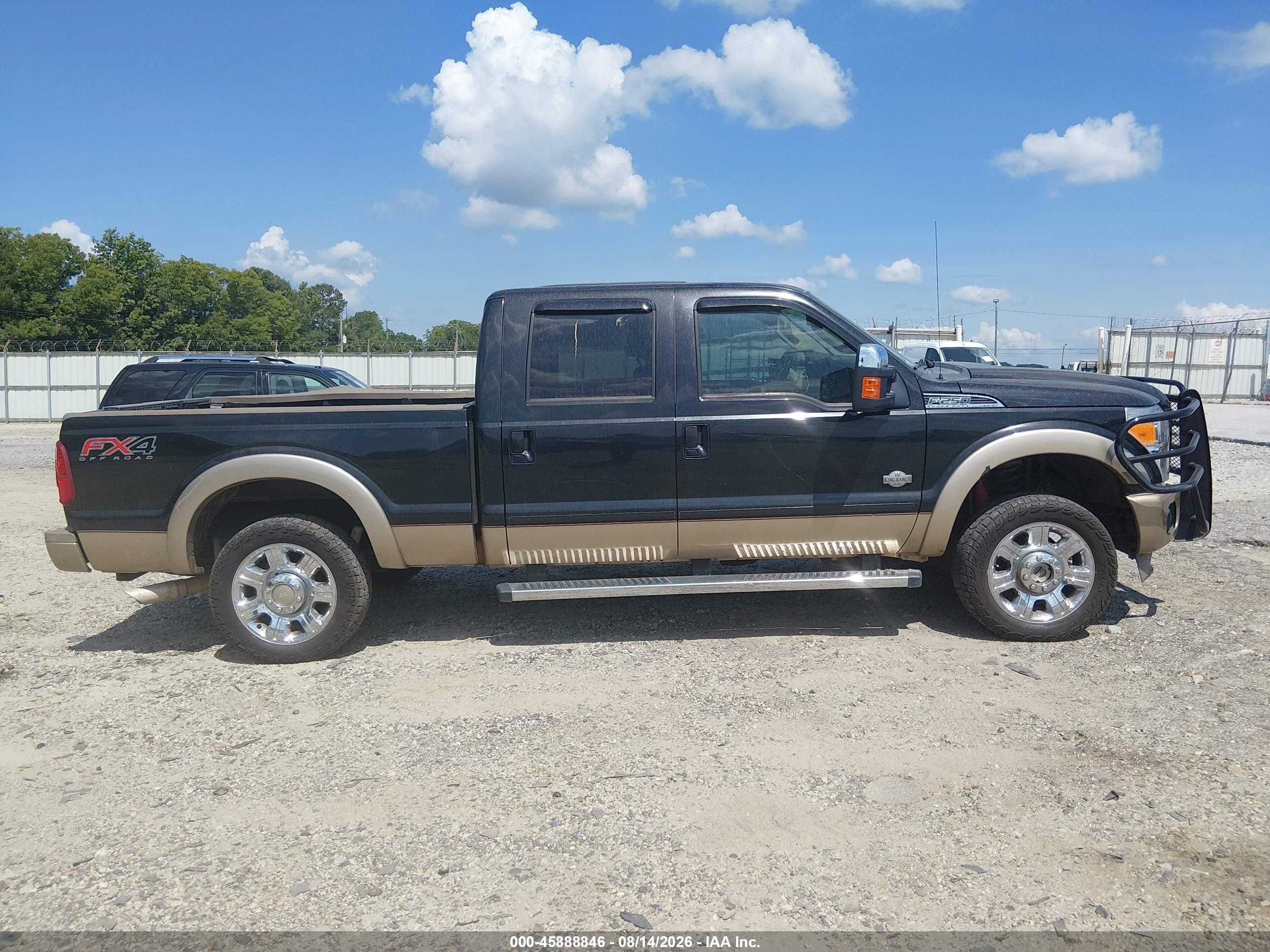 2013 Ford F-250 Lariat Black vin: 1FT7W2B67DEA43883