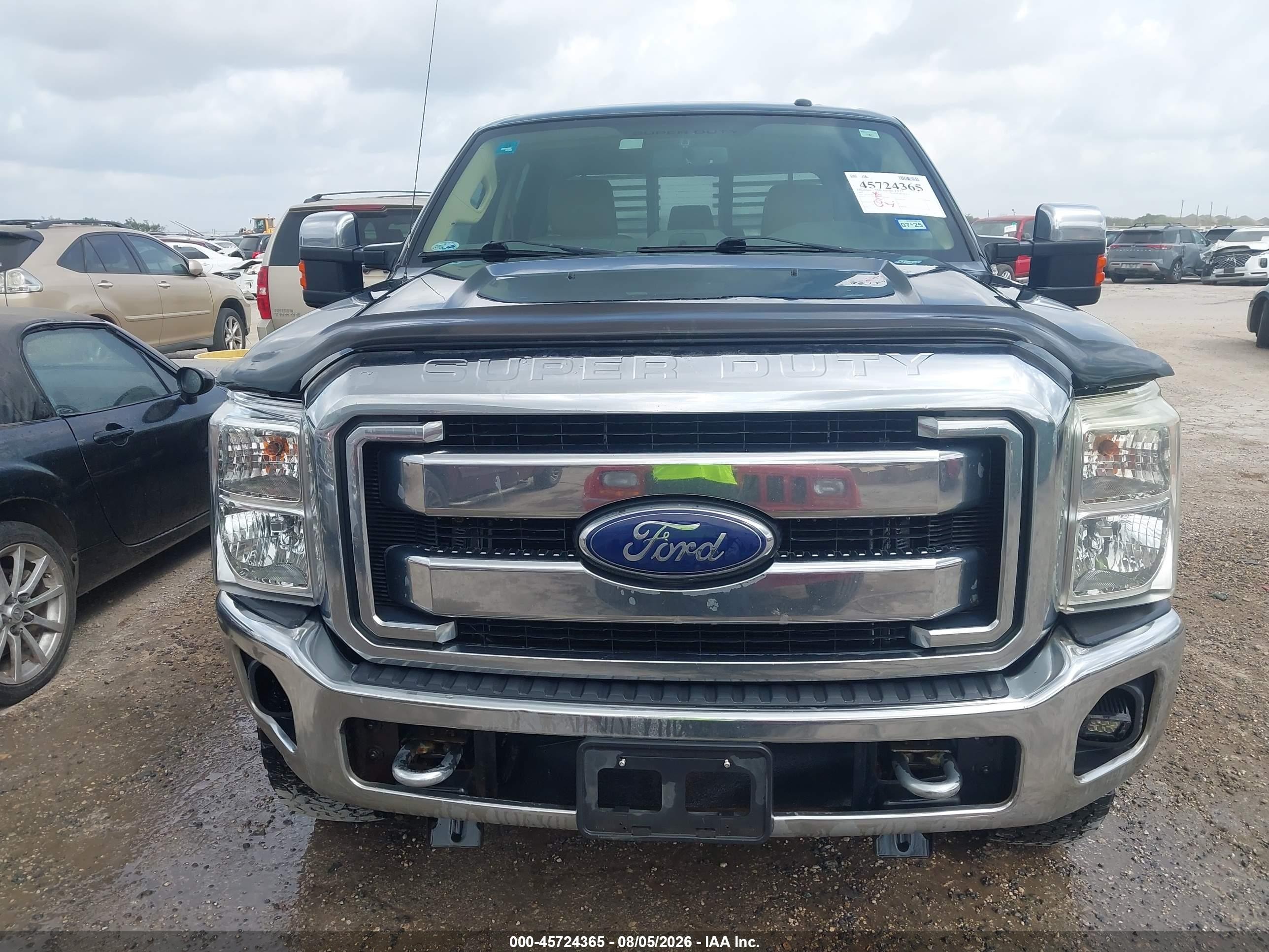 2013 Ford Super Duty F-250 Srw Lariat Green vin: 1FT7W2B67DEA49229