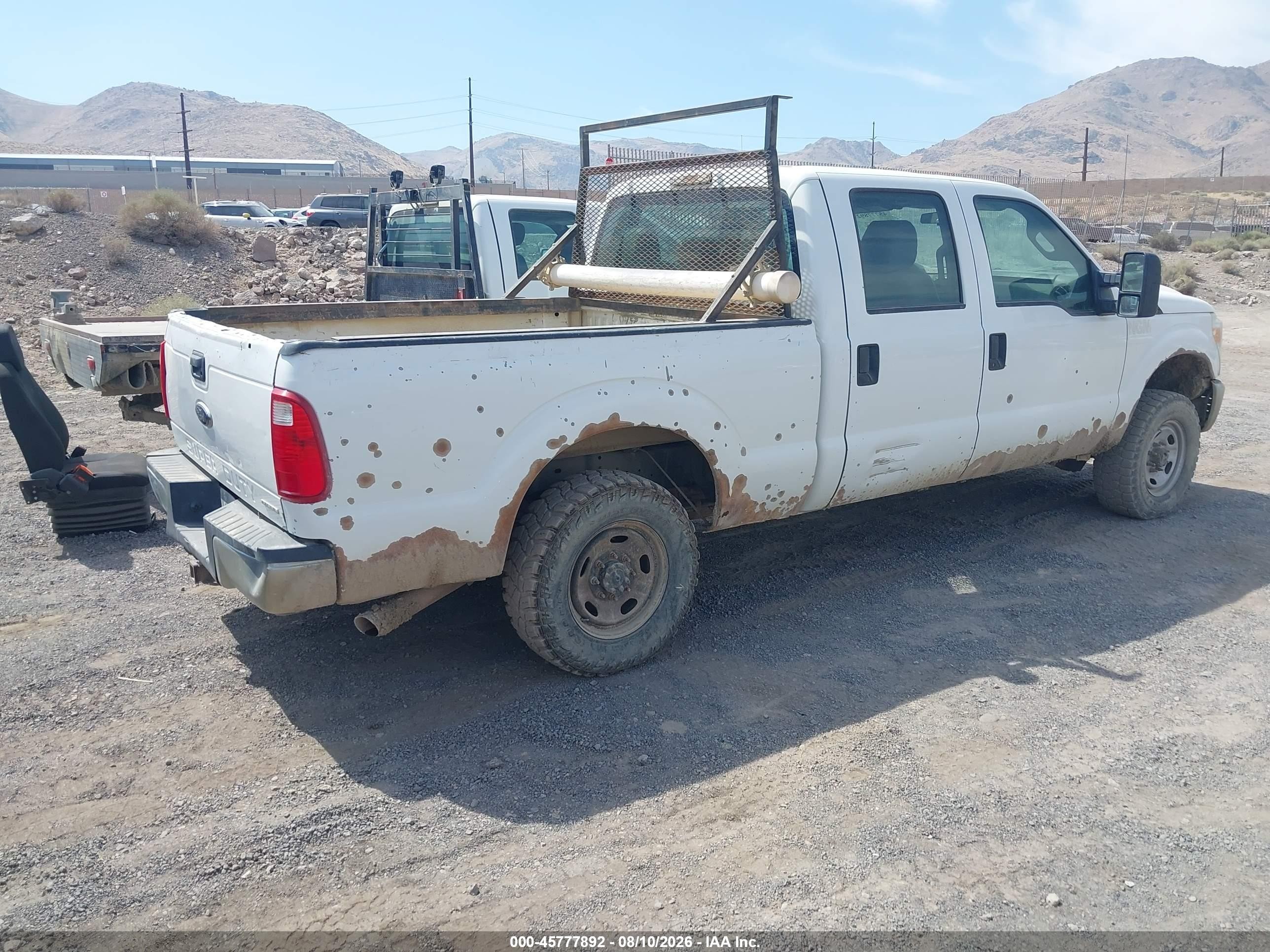 2014 Ford F-250 Xl White vin: 1FT7W2B67EEA68638