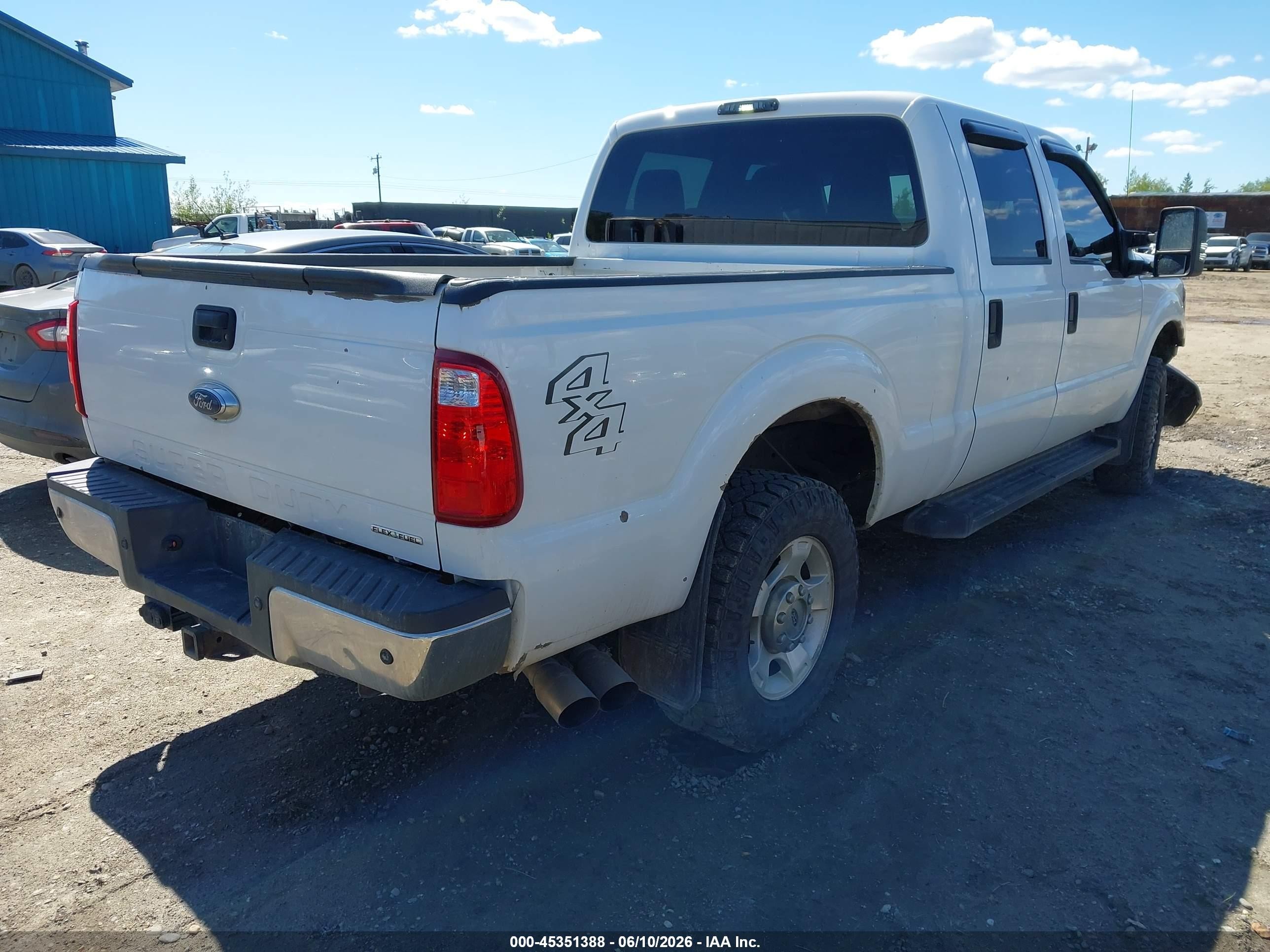 2015 Ford F-250 Xlt White vin: 1FT7W2B67FEB17628