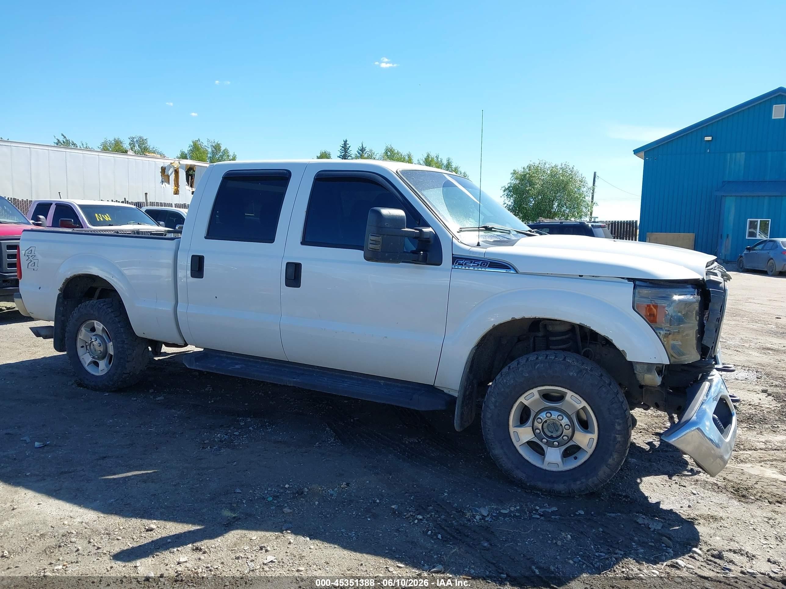 2015 Ford F-250 Xlt White vin: 1FT7W2B67FEB17628