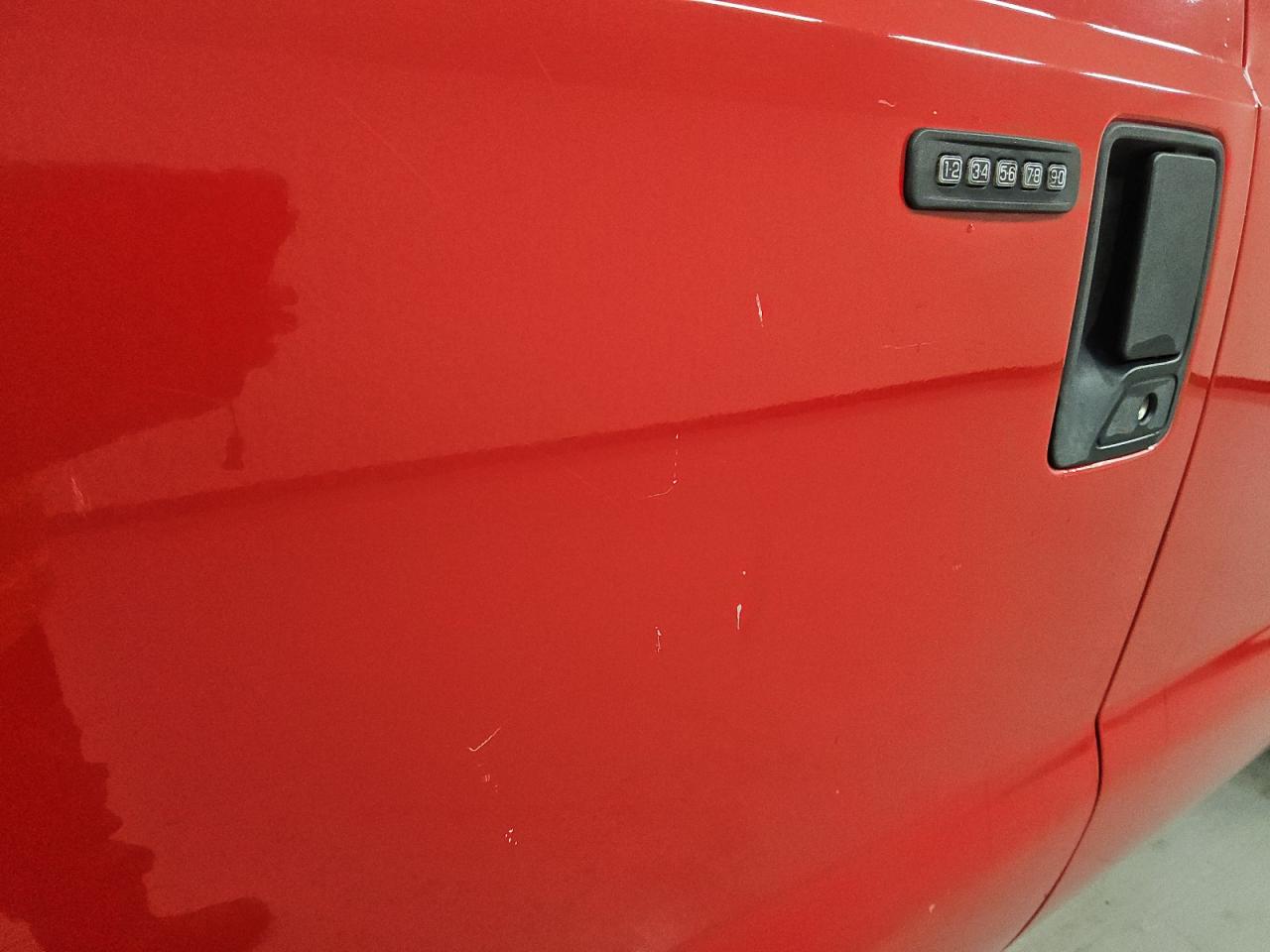 2015 Ford F250 Super Duty Red vin: 1FT7W2B67FEB78493 Damage: Left Front Door, Dent(S) W/ Paint Dmg, 7 To 8 Inches