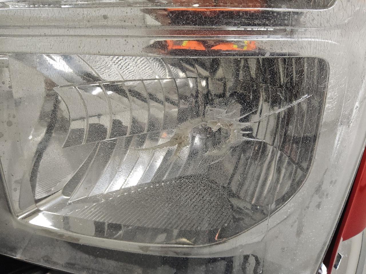 2015 Ford F250 Super Duty Red vin: 1FT7W2B67FEB78493 Damage: Left Head Lamp, Broken, Replacement Required
