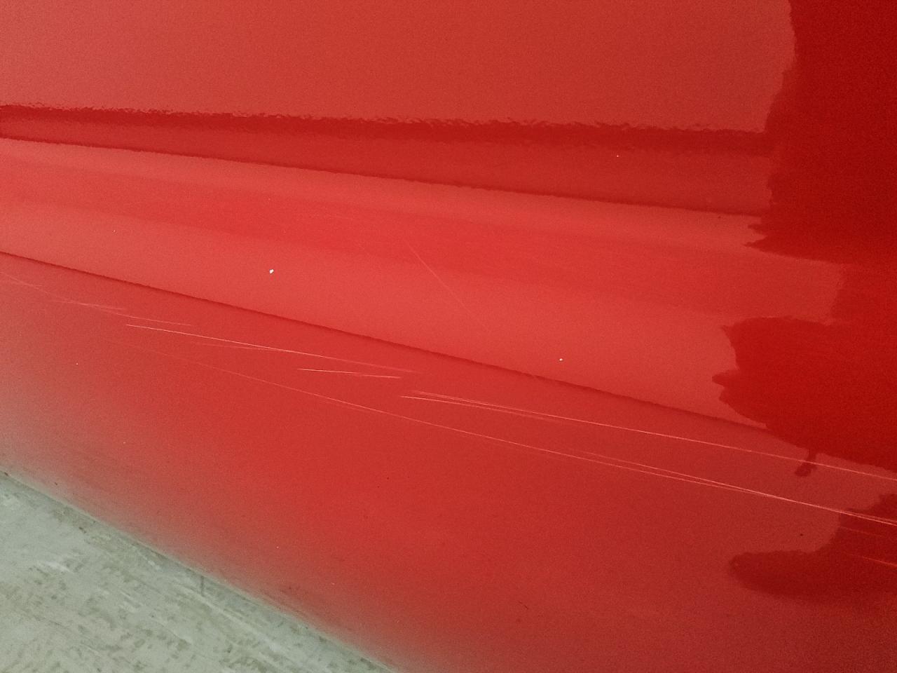 2015 Ford F250 Super Duty Red vin: 1FT7W2B67FEB78493 Damage: Right Front Door, Heavy Scratch, > 12 Inches