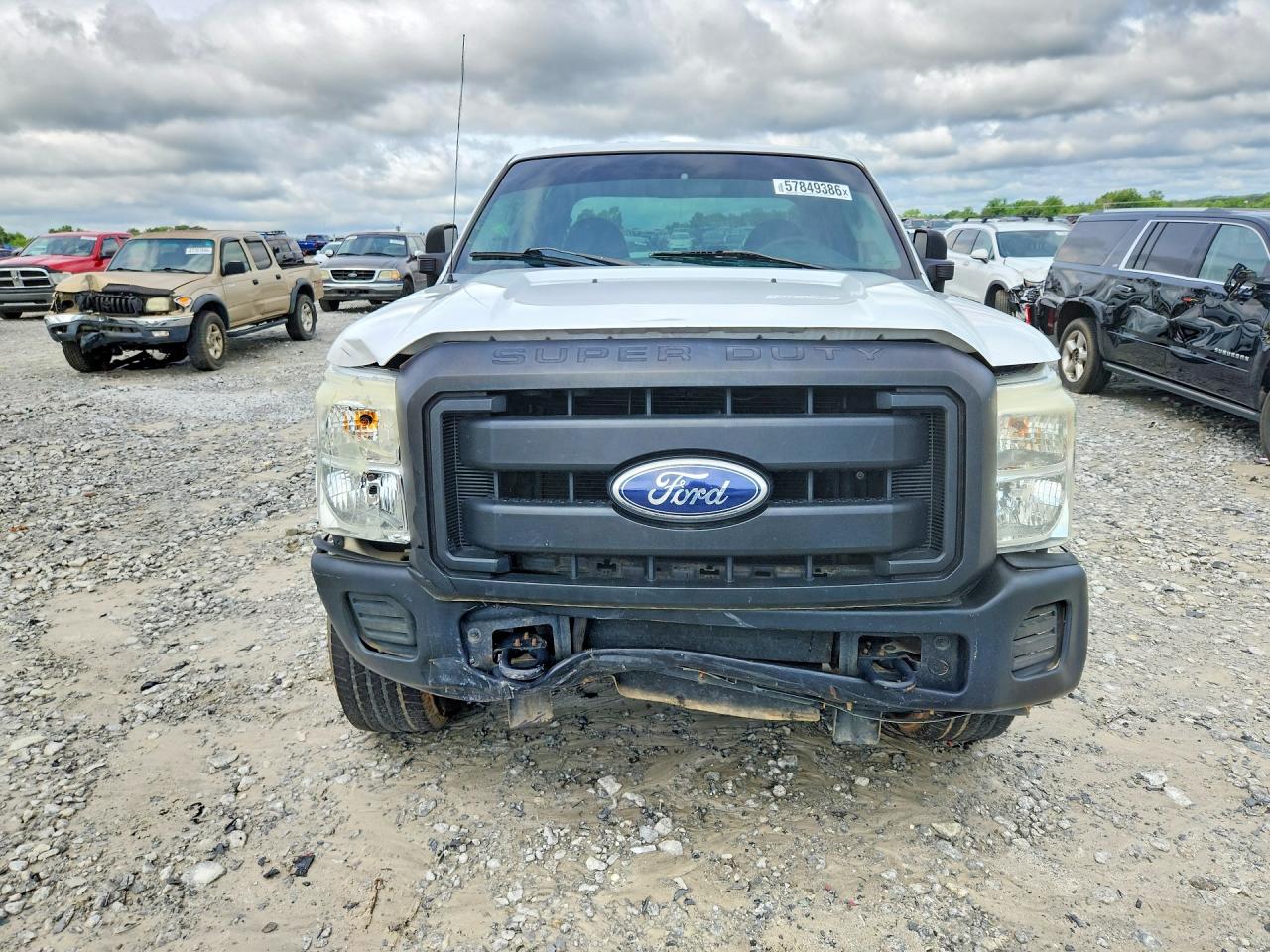 2011 Ford F250 Super Duty White vin: 1FT7W2B68BEA59412