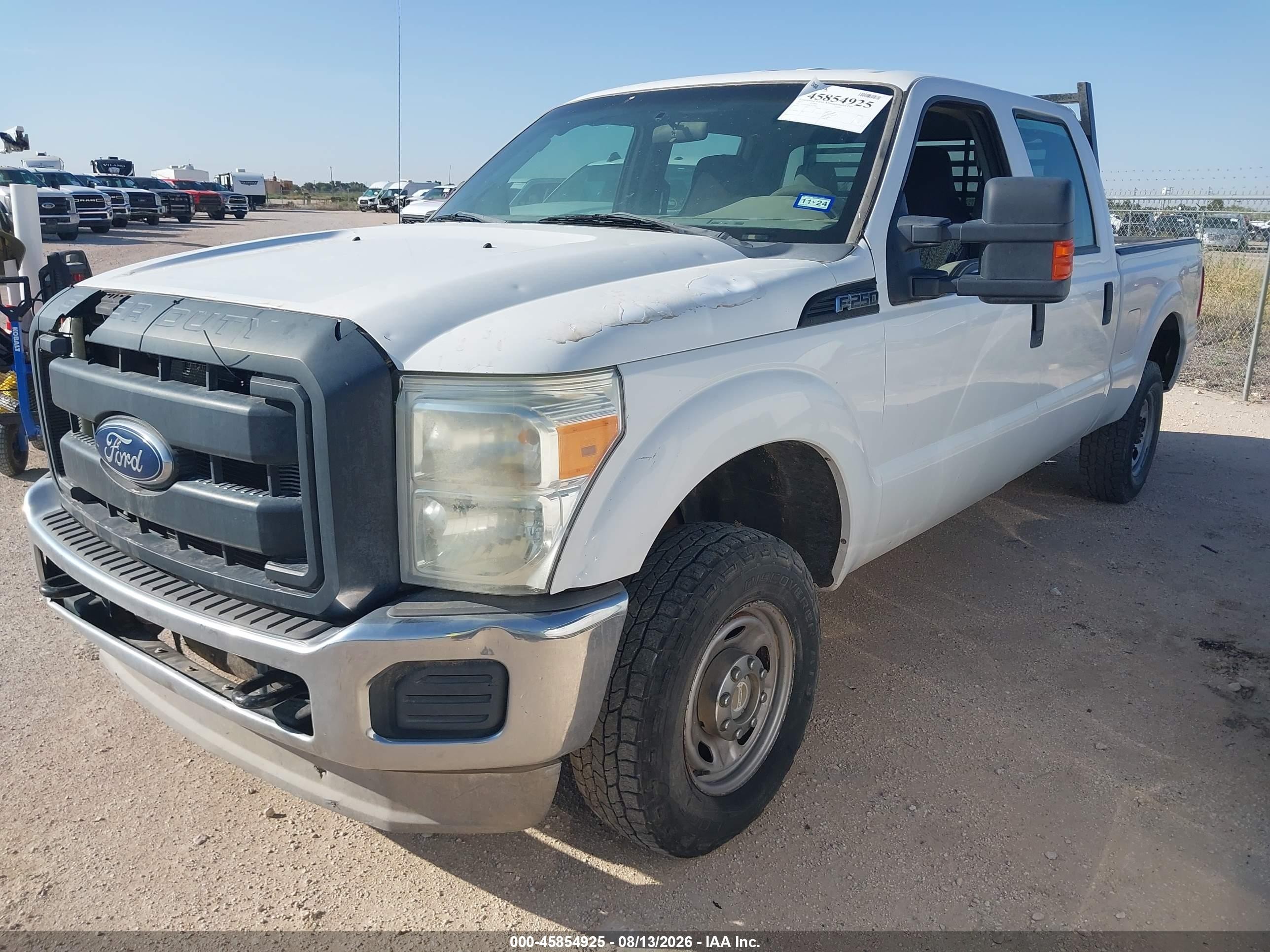 2012 Ford F-250 Xl White vin: 1FT7W2B68CEA78804