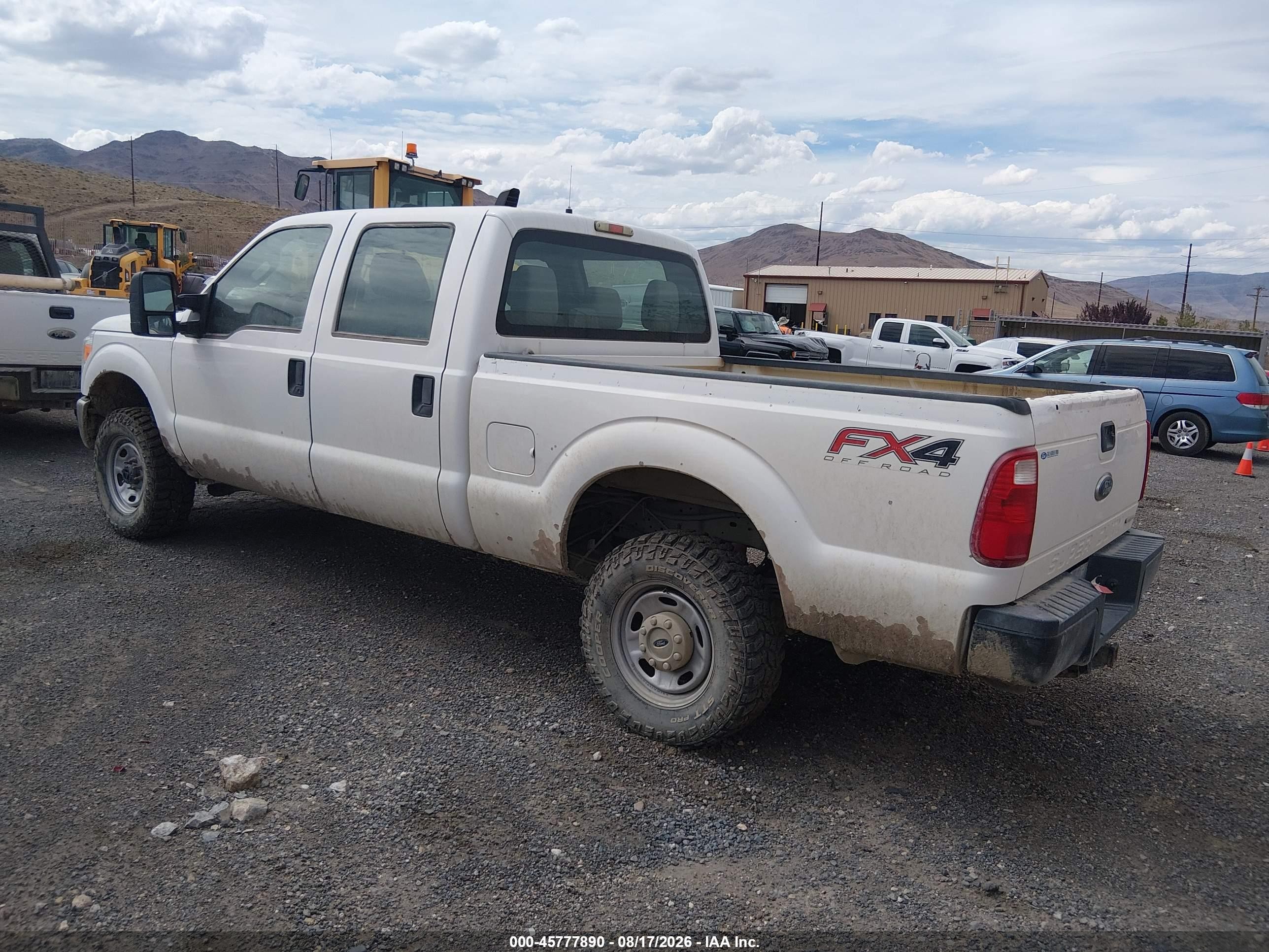 2012 Ford F-250 Xl White vin: 1FT7W2B68CEB07136