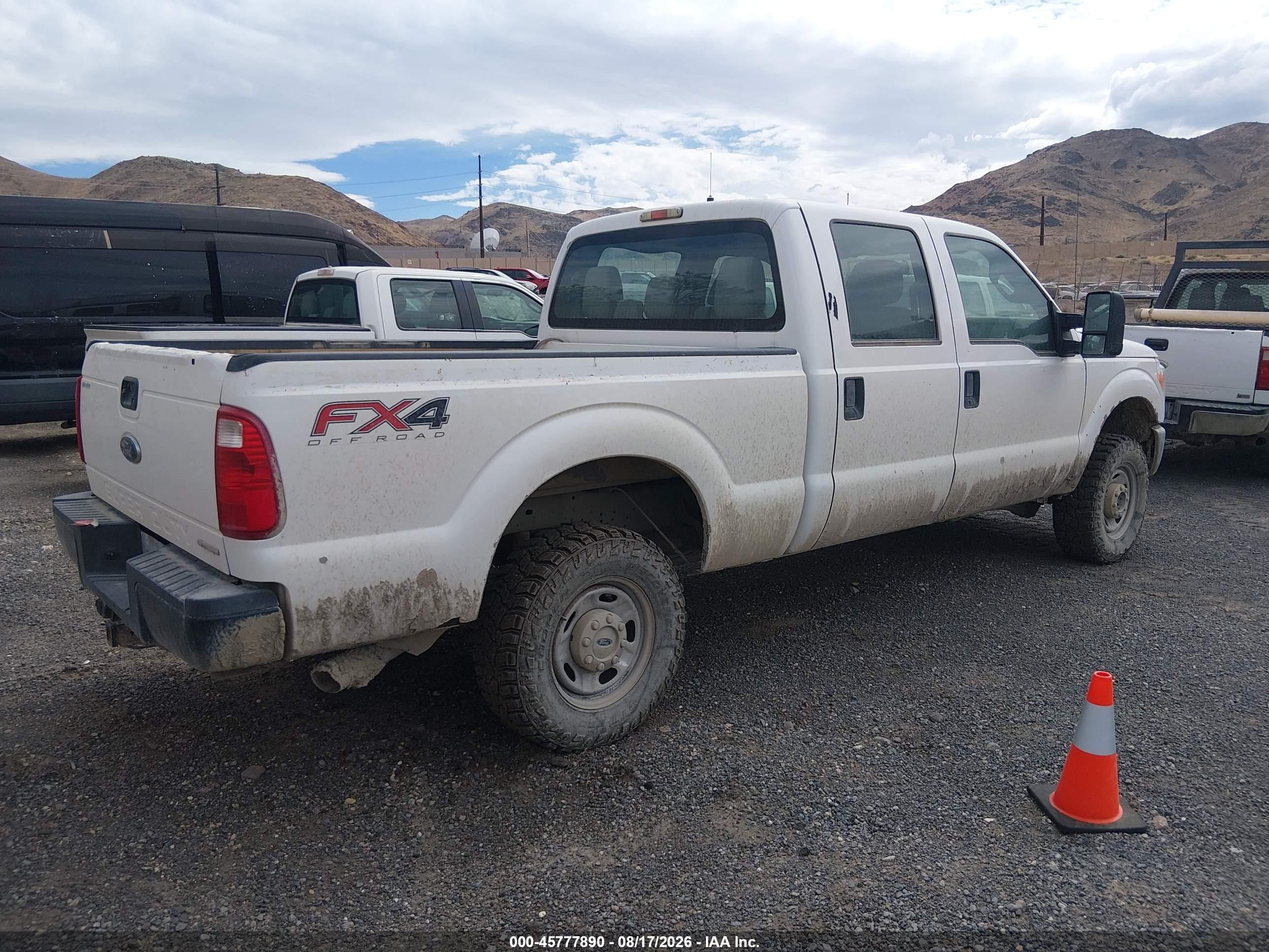 2012 Ford F-250 Xl White vin: 1FT7W2B68CEB07136