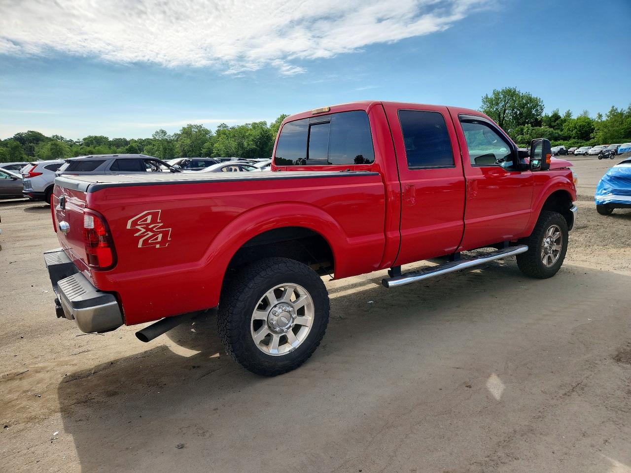 2014 Ford F250 Super Duty Красный vin: 1FT7W2B68EEA02096