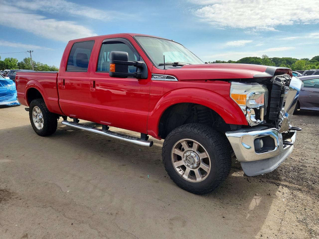 2014 Ford F250 Super Duty Красный vin: 1FT7W2B68EEA02096